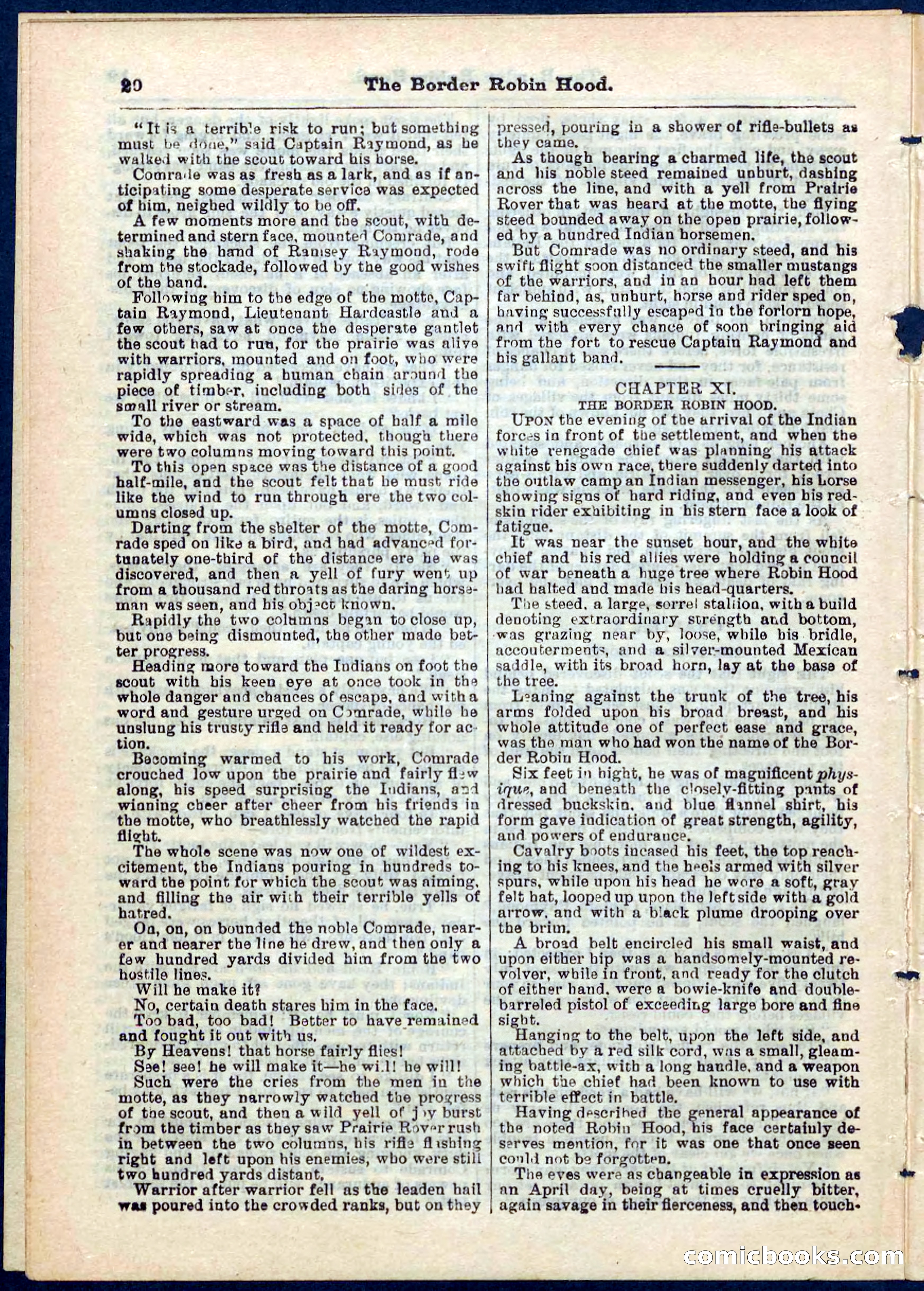 The Border Robin Hood; or, The Prairie Rover — page 20 of 32