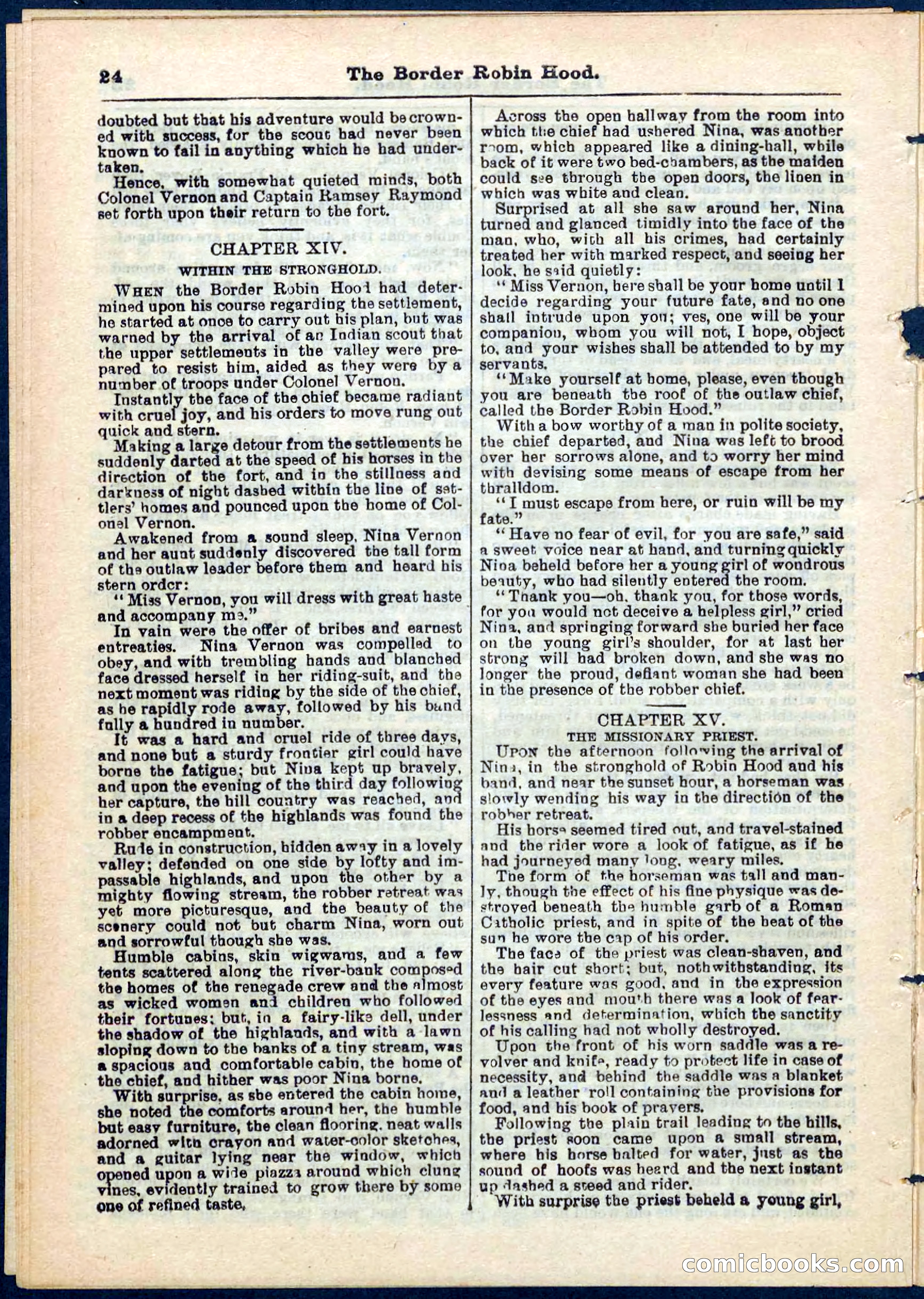 The Border Robin Hood; or, The Prairie Rover — page 24 of 32