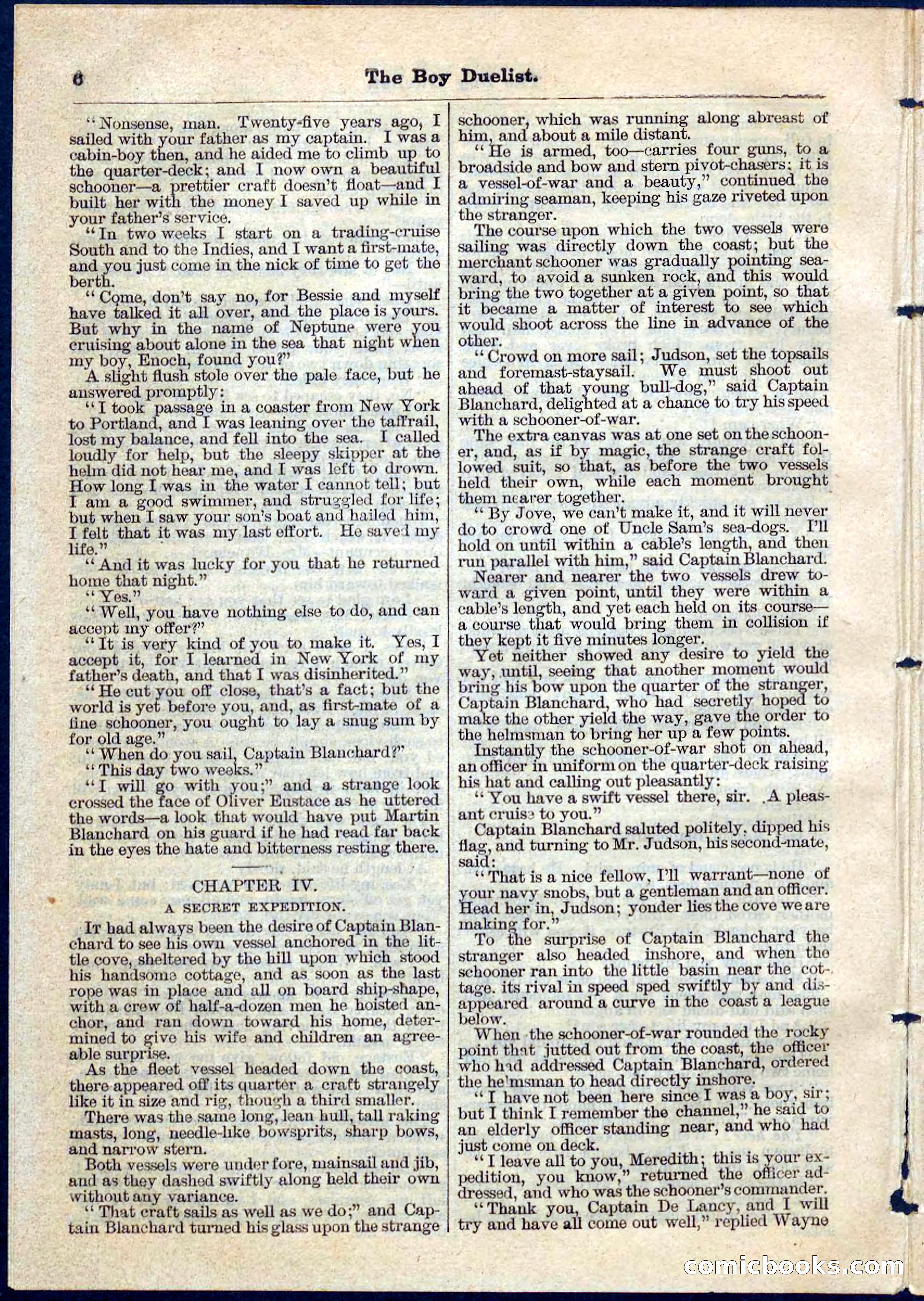 The Boy Duellist; Or, The Cruise of the Sea Wolf — page 6 of 32