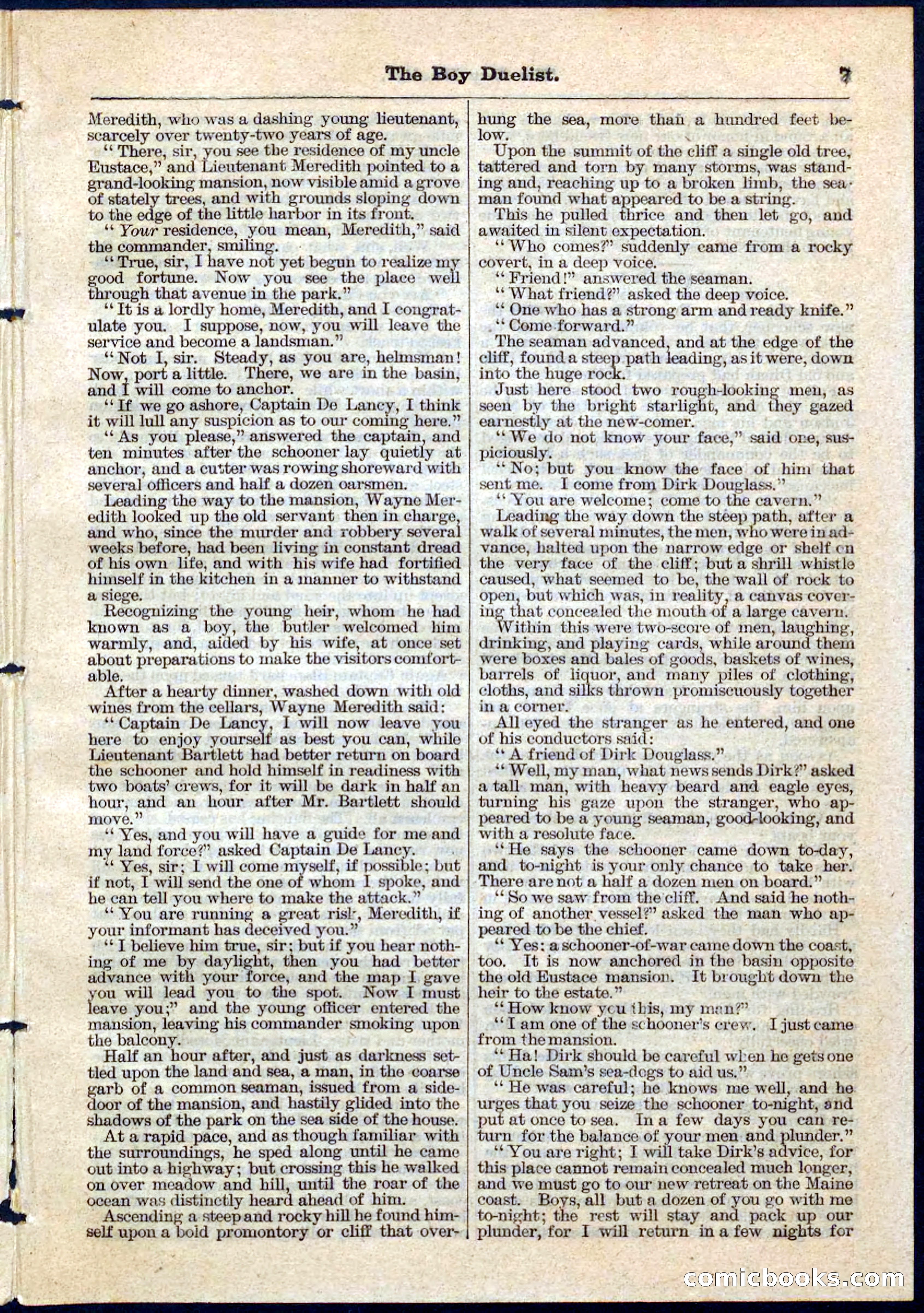 The Boy Duellist; Or, The Cruise of the Sea Wolf — page 7 of 32