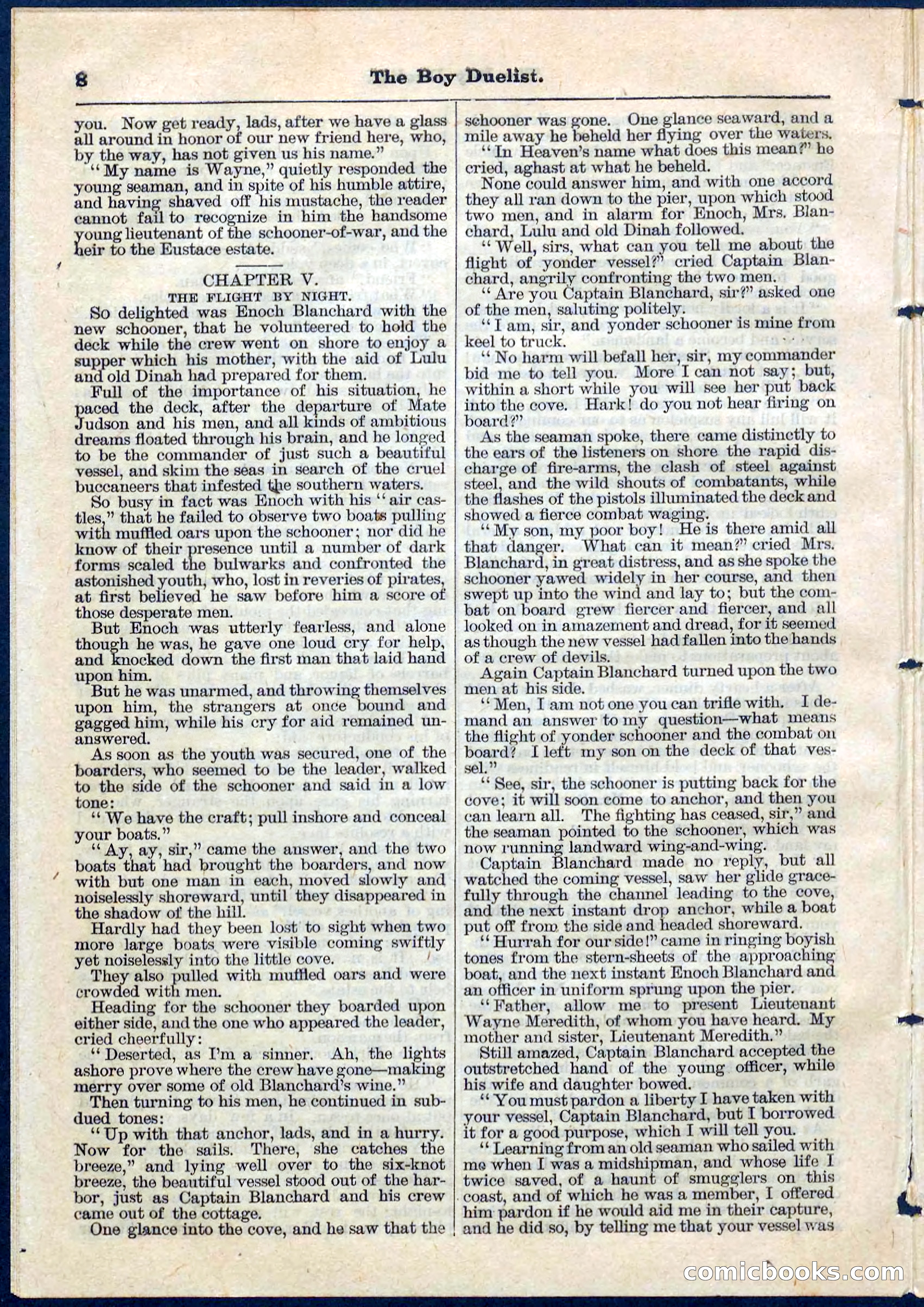The Boy Duellist; Or, The Cruise of the Sea Wolf — page 8 of 32