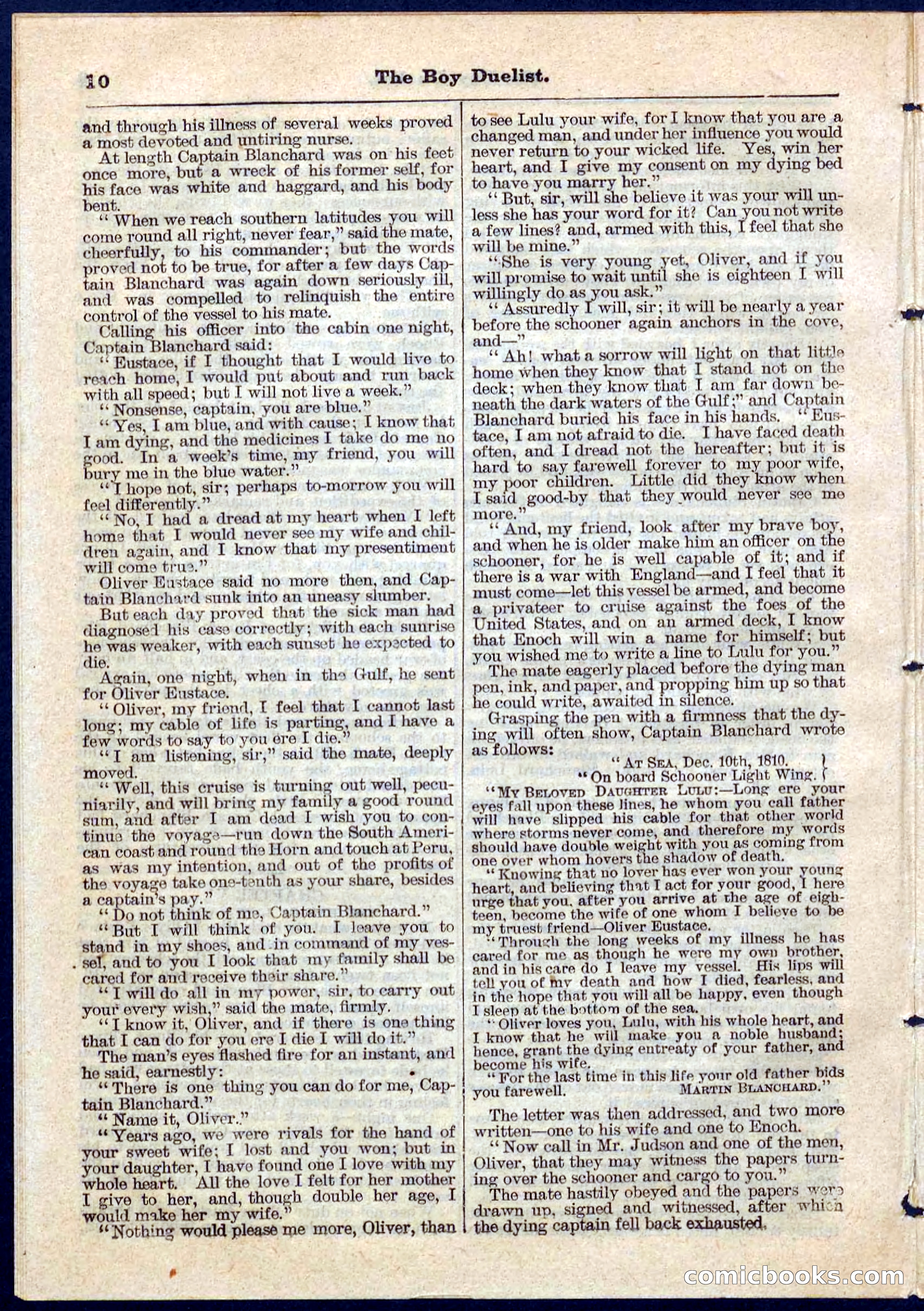 The Boy Duellist; Or, The Cruise of the Sea Wolf — page 10 of 32