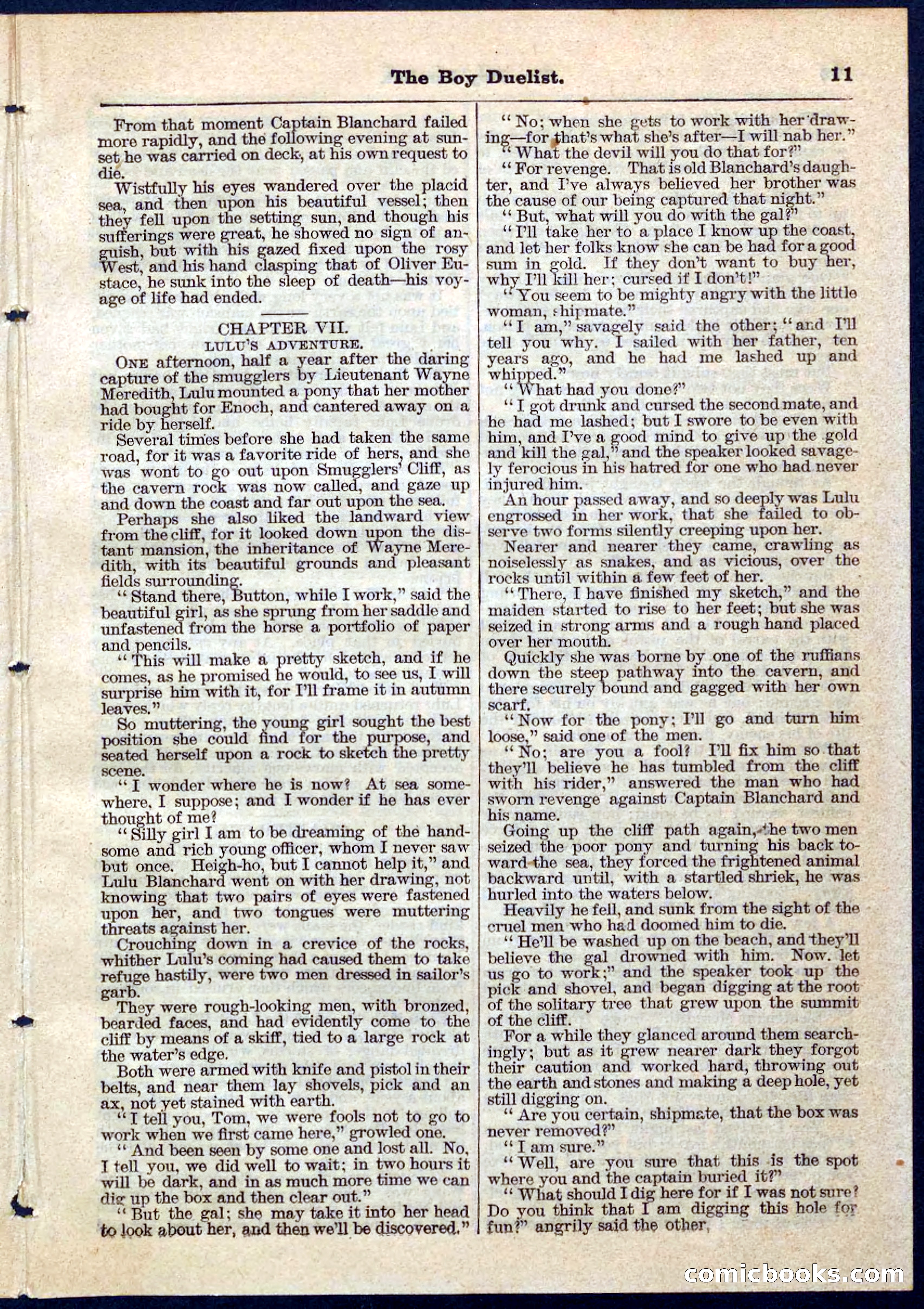The Boy Duellist; Or, The Cruise of the Sea Wolf — page 11 of 32