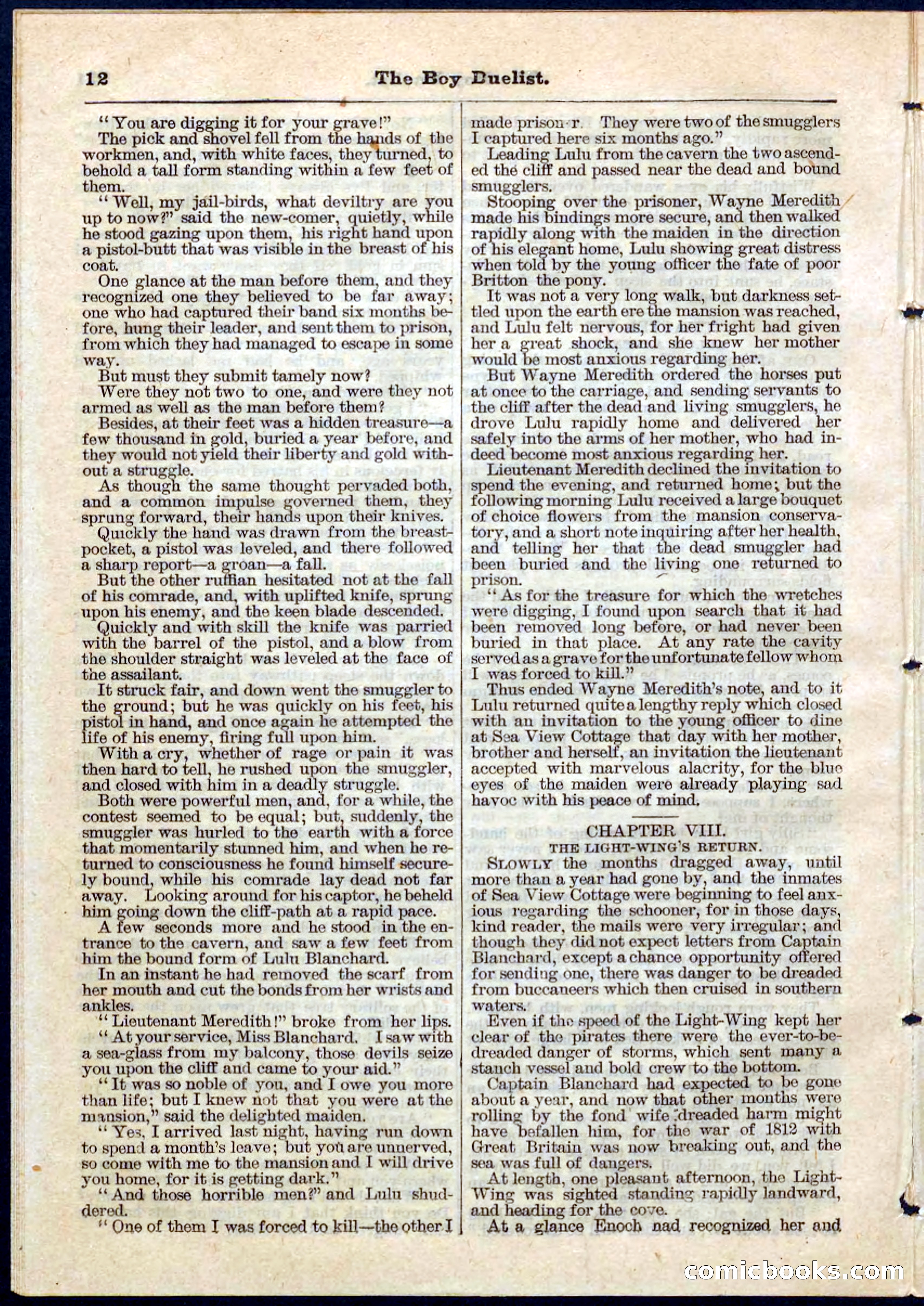 The Boy Duellist; Or, The Cruise of the Sea Wolf — page 12 of 32