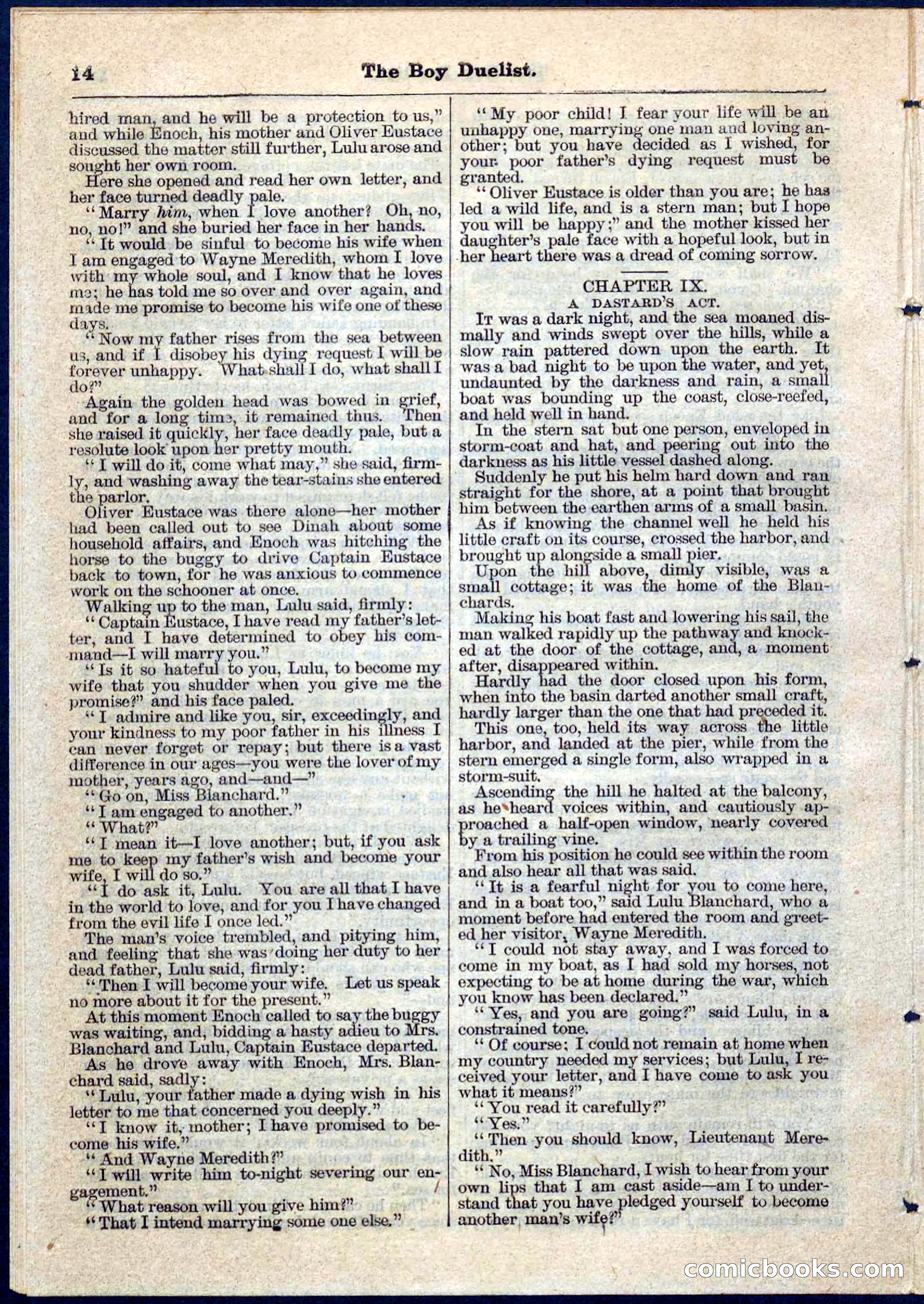 The Boy Duellist; Or, The Cruise of the Sea Wolf — page 14 of 32