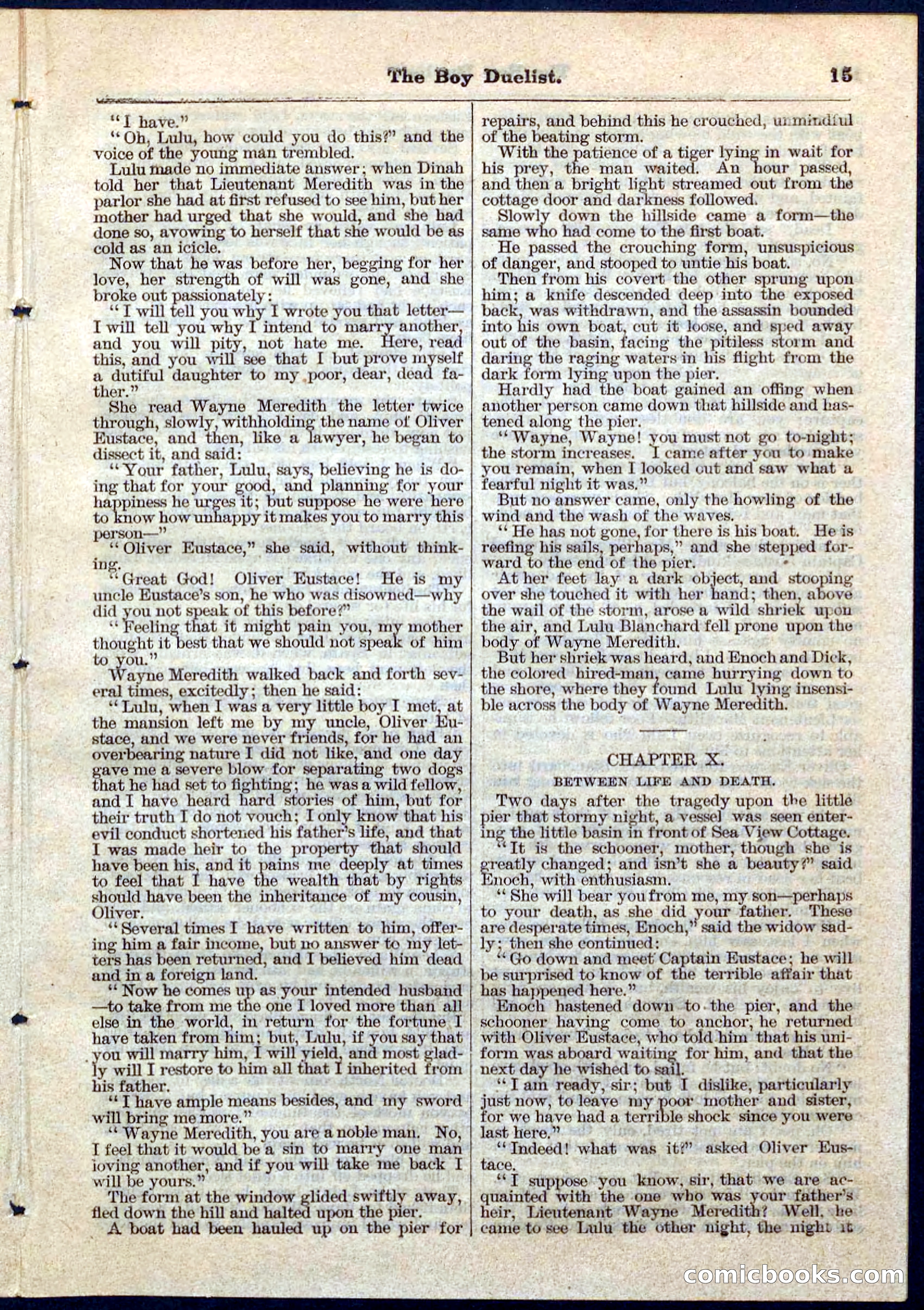 The Boy Duellist; Or, The Cruise of the Sea Wolf — page 15 of 32