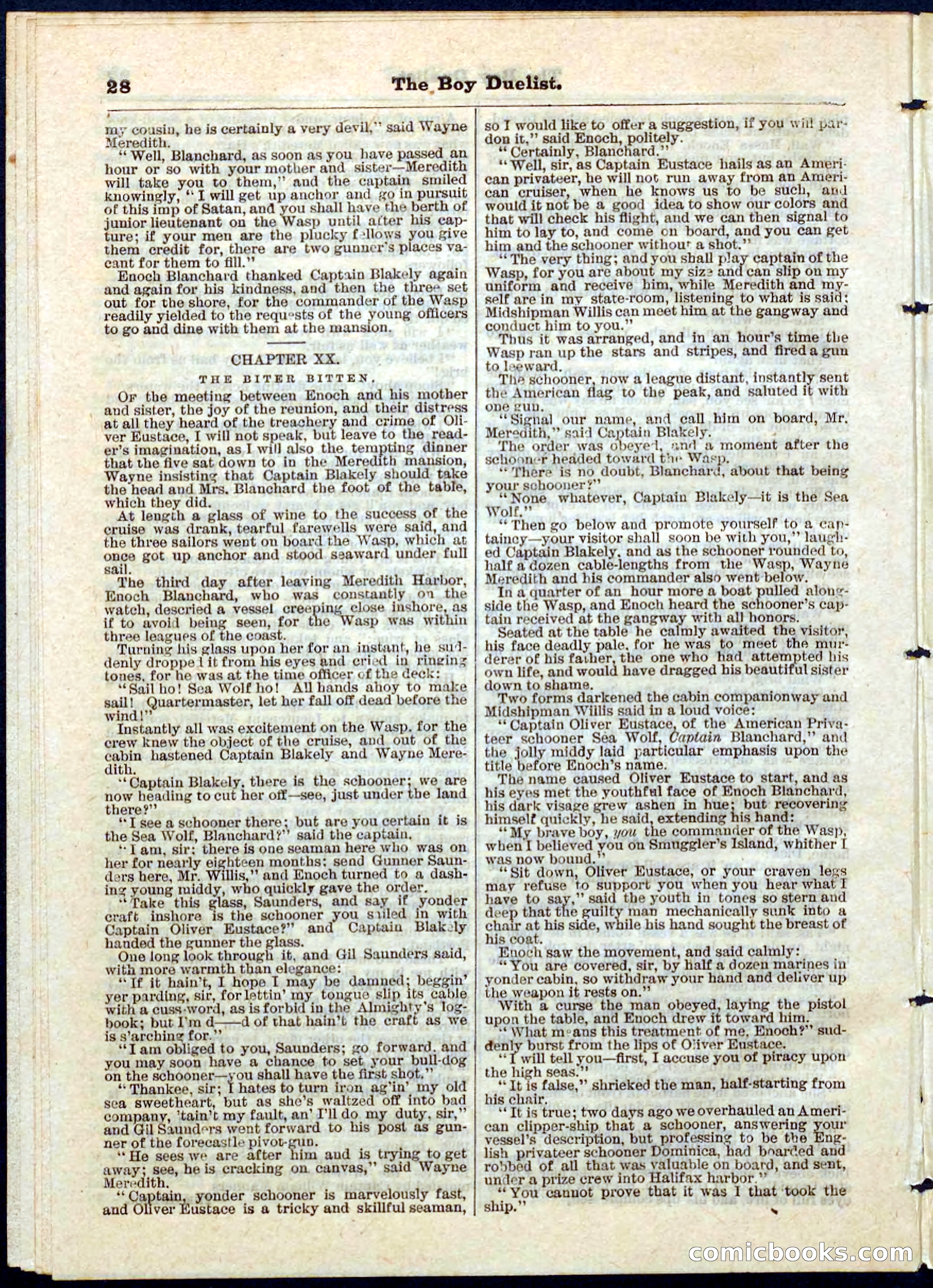 The Boy Duellist; Or, The Cruise of the Sea Wolf — page 28 of 32
