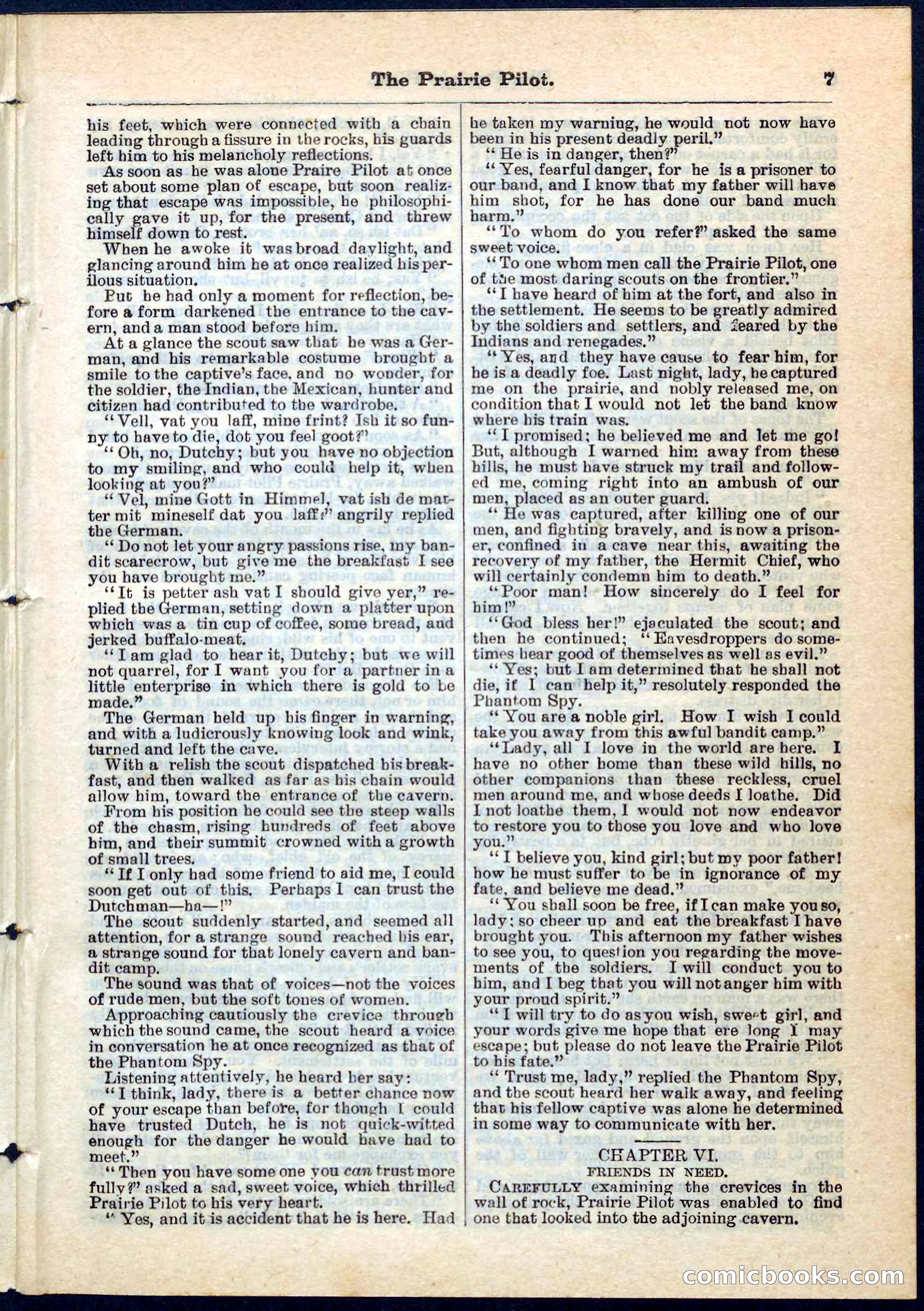 The Prairie Pilot; or, The Phantom Spy — page 7 of 32