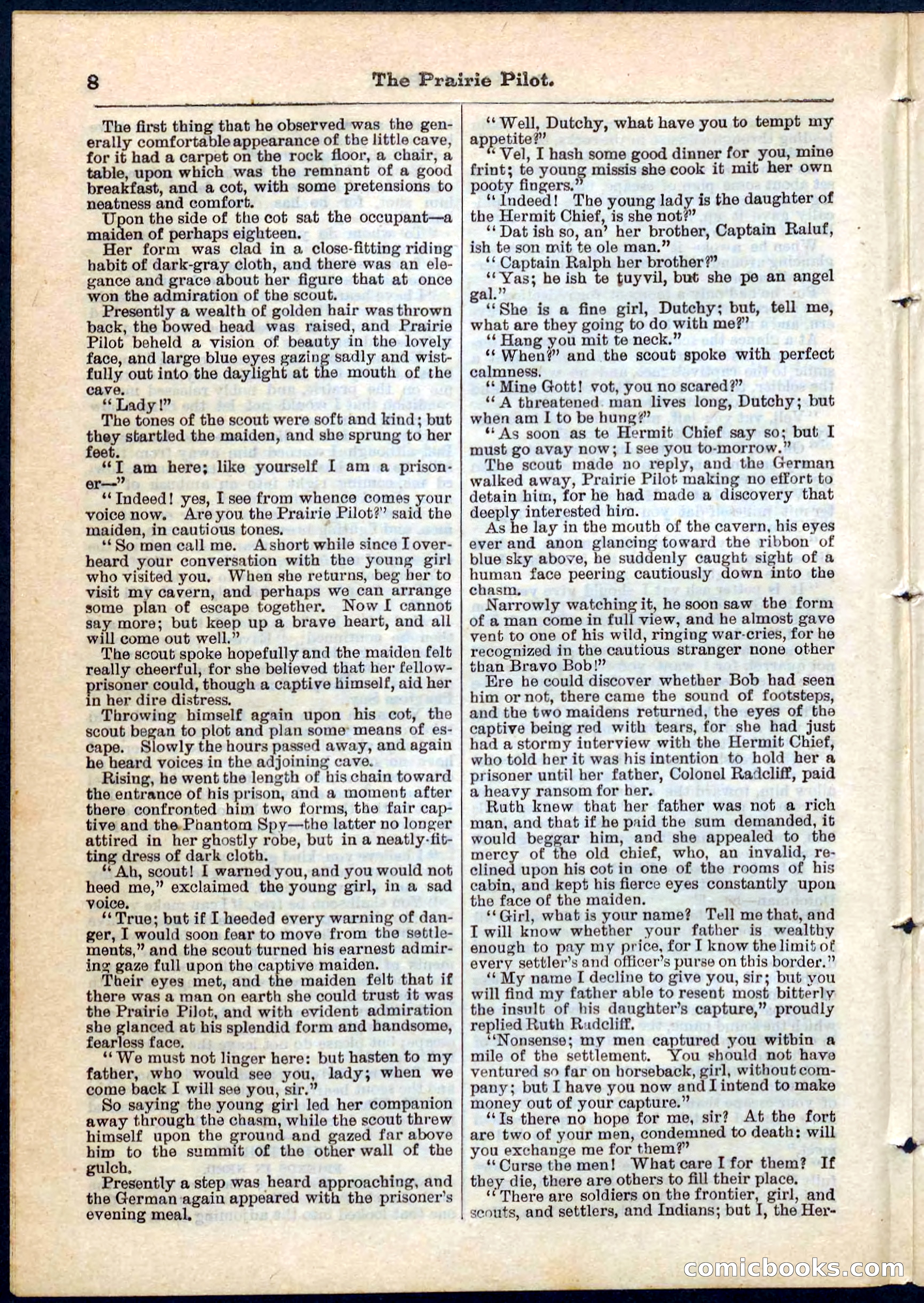 The Prairie Pilot; or, The Phantom Spy — page 8 of 32