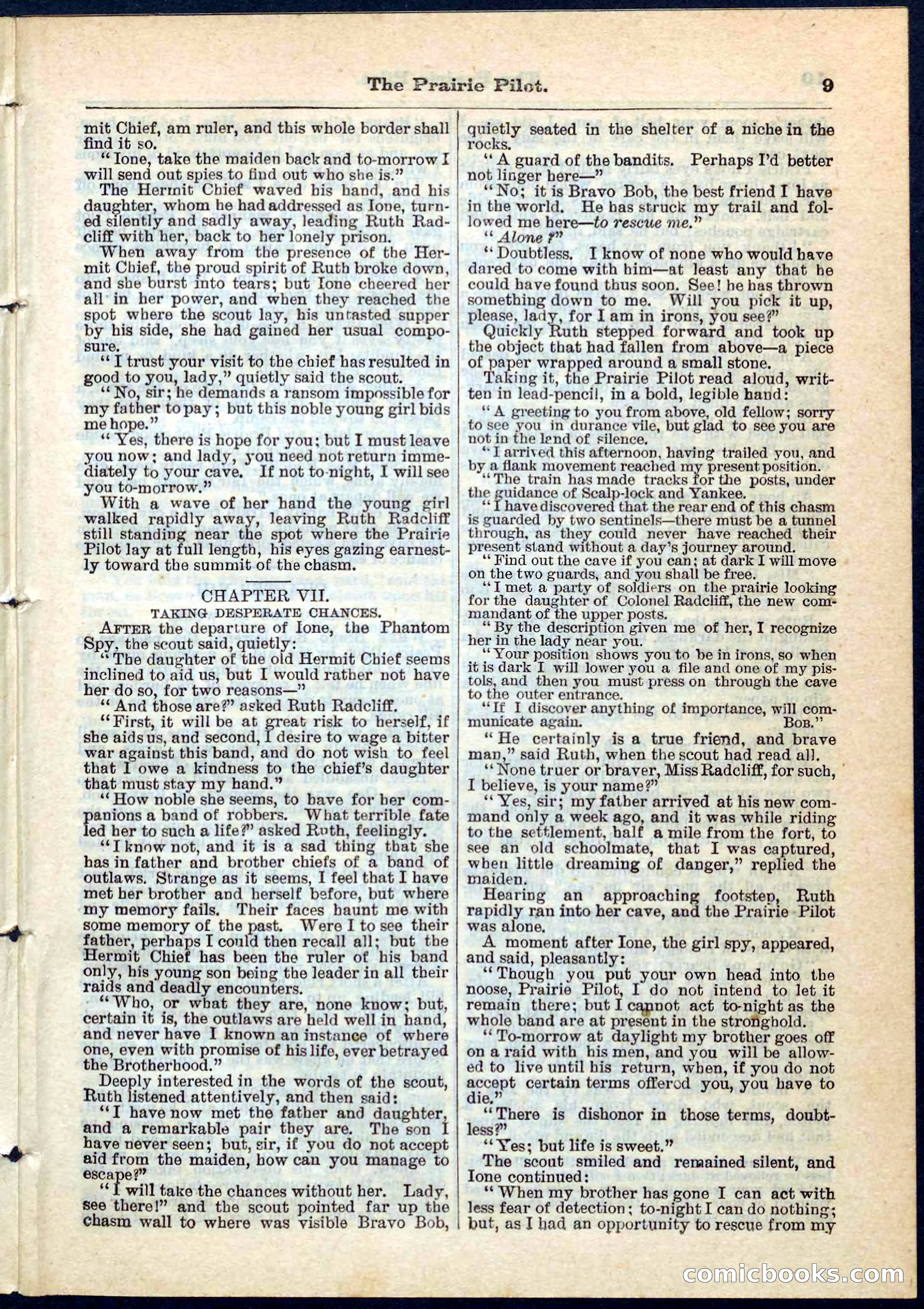 The Prairie Pilot; or, The Phantom Spy — page 9 of 32