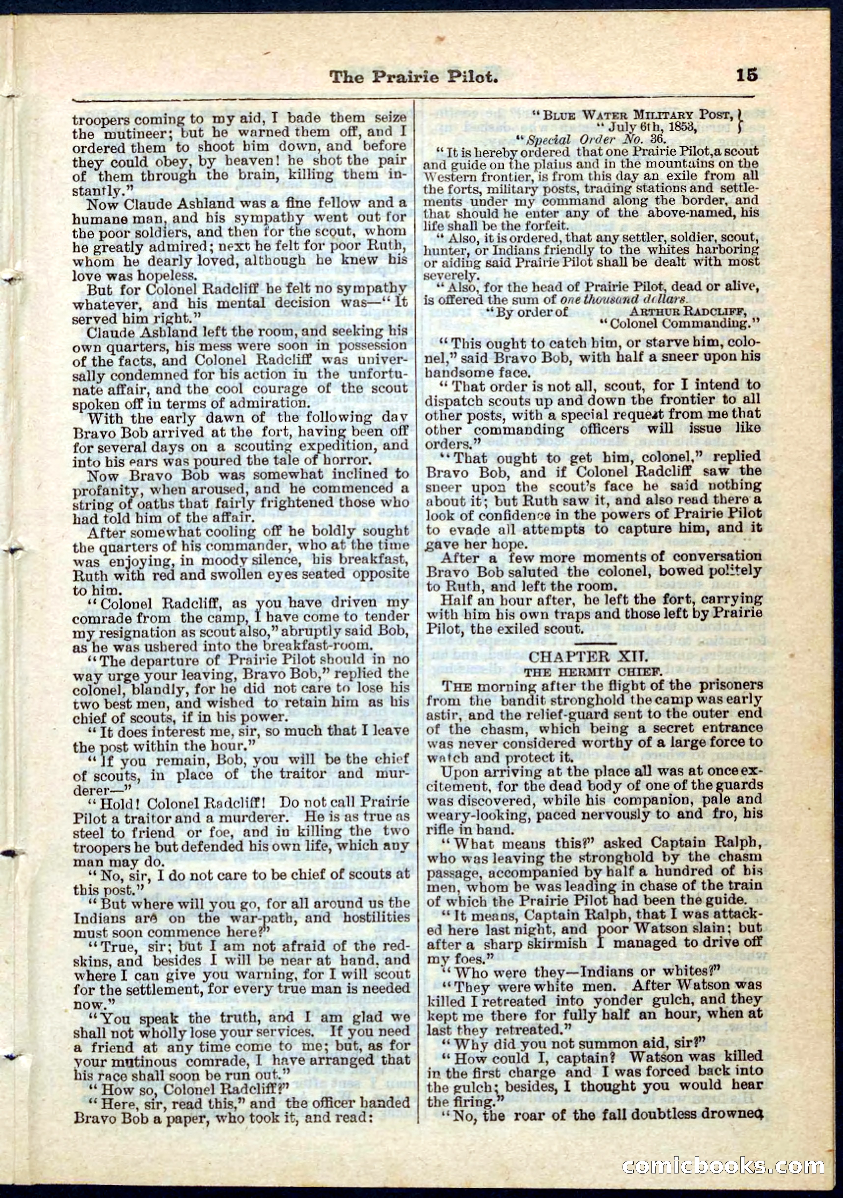 The Prairie Pilot; or, The Phantom Spy — page 15 of 32