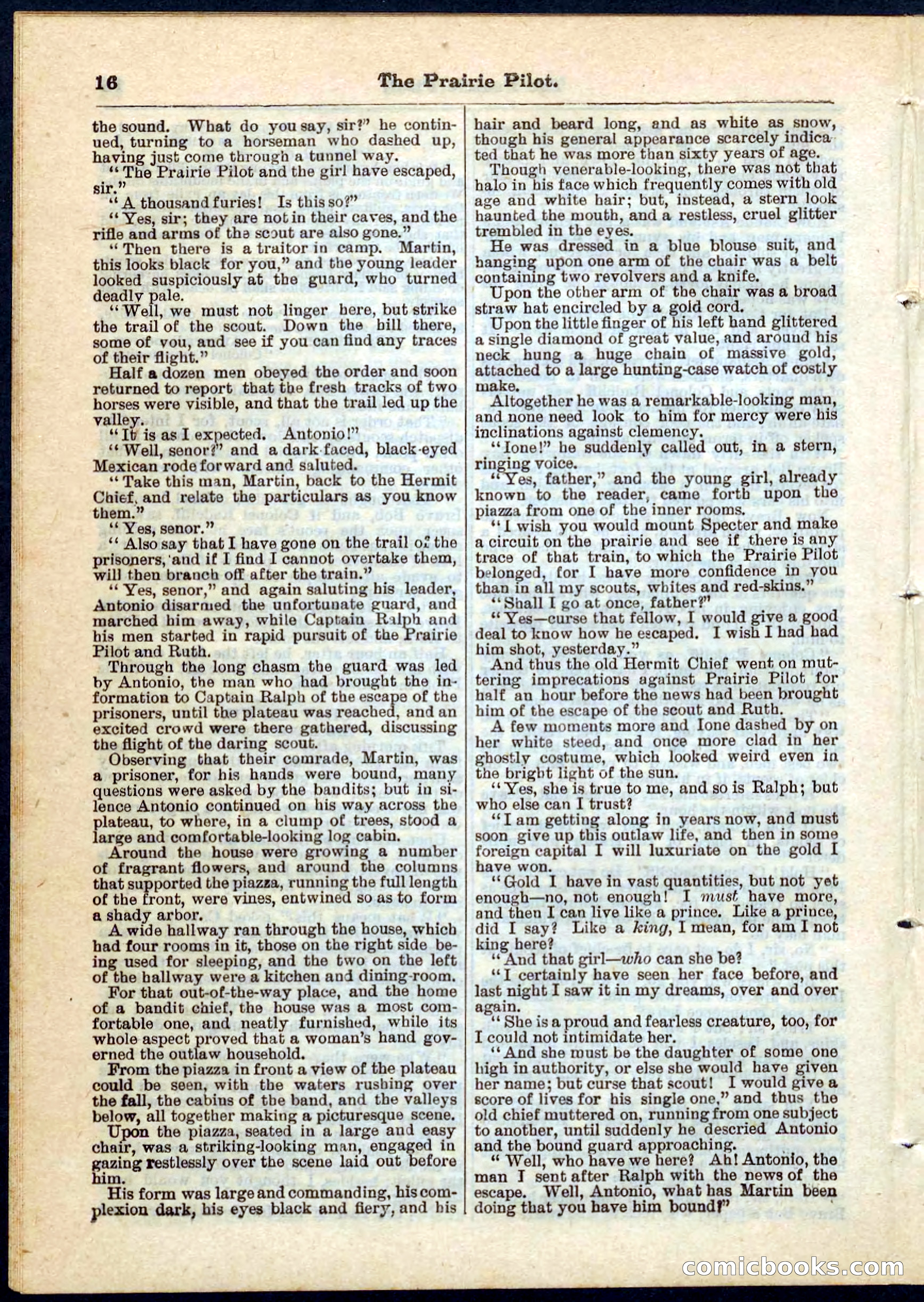 The Prairie Pilot; or, The Phantom Spy — page 16 of 32