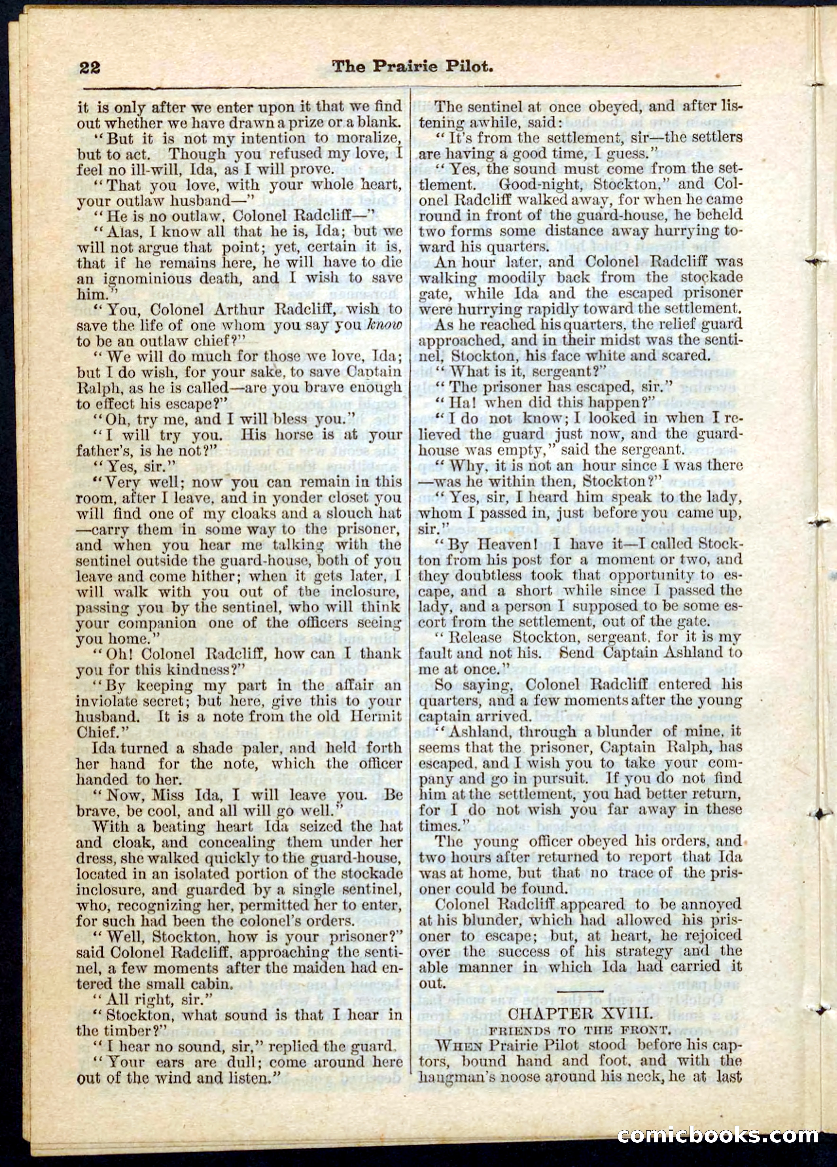 The Prairie Pilot; or, The Phantom Spy — page 22 of 32