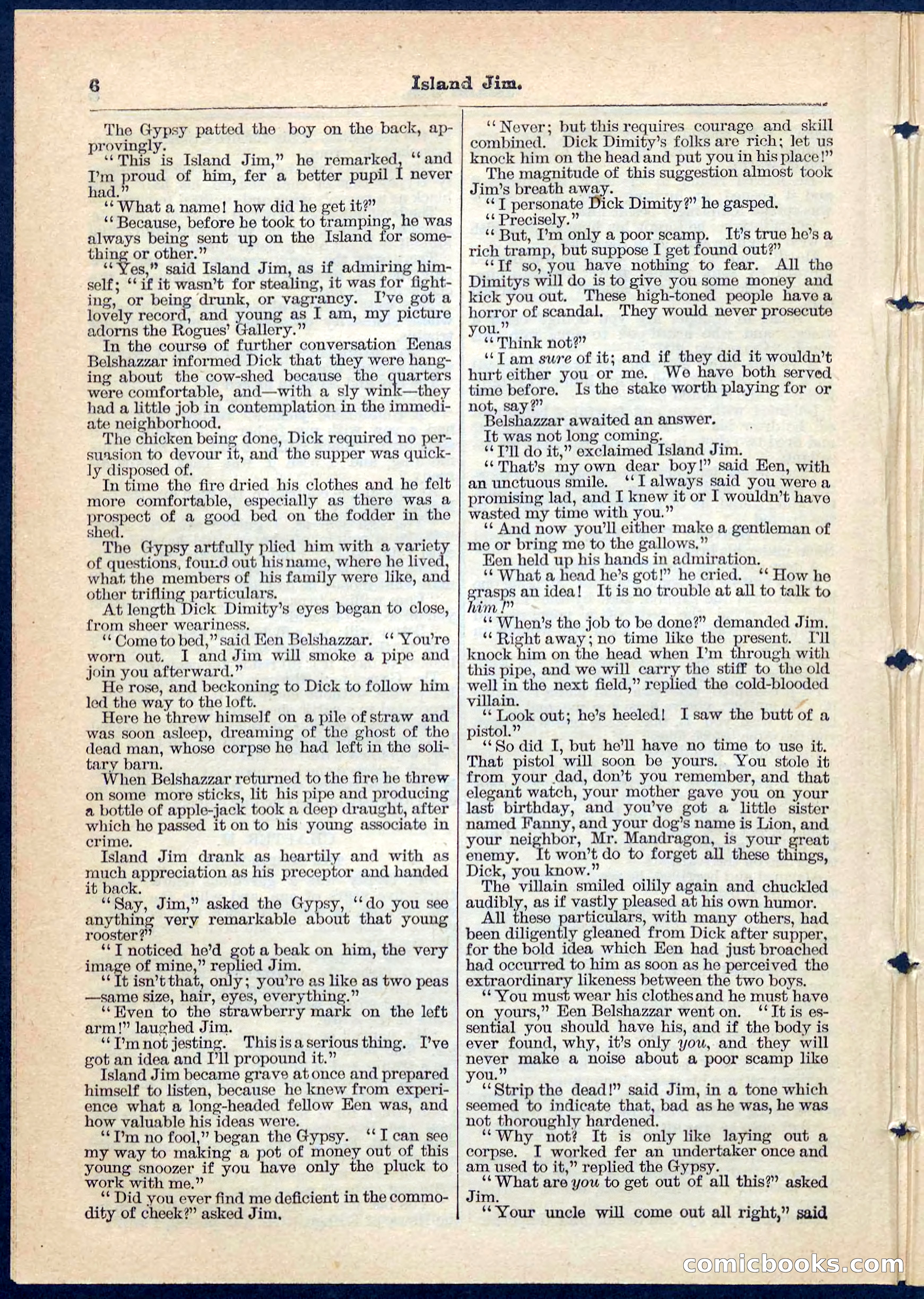 Island Jim; or, The Pet of the Family — page 6 of 32