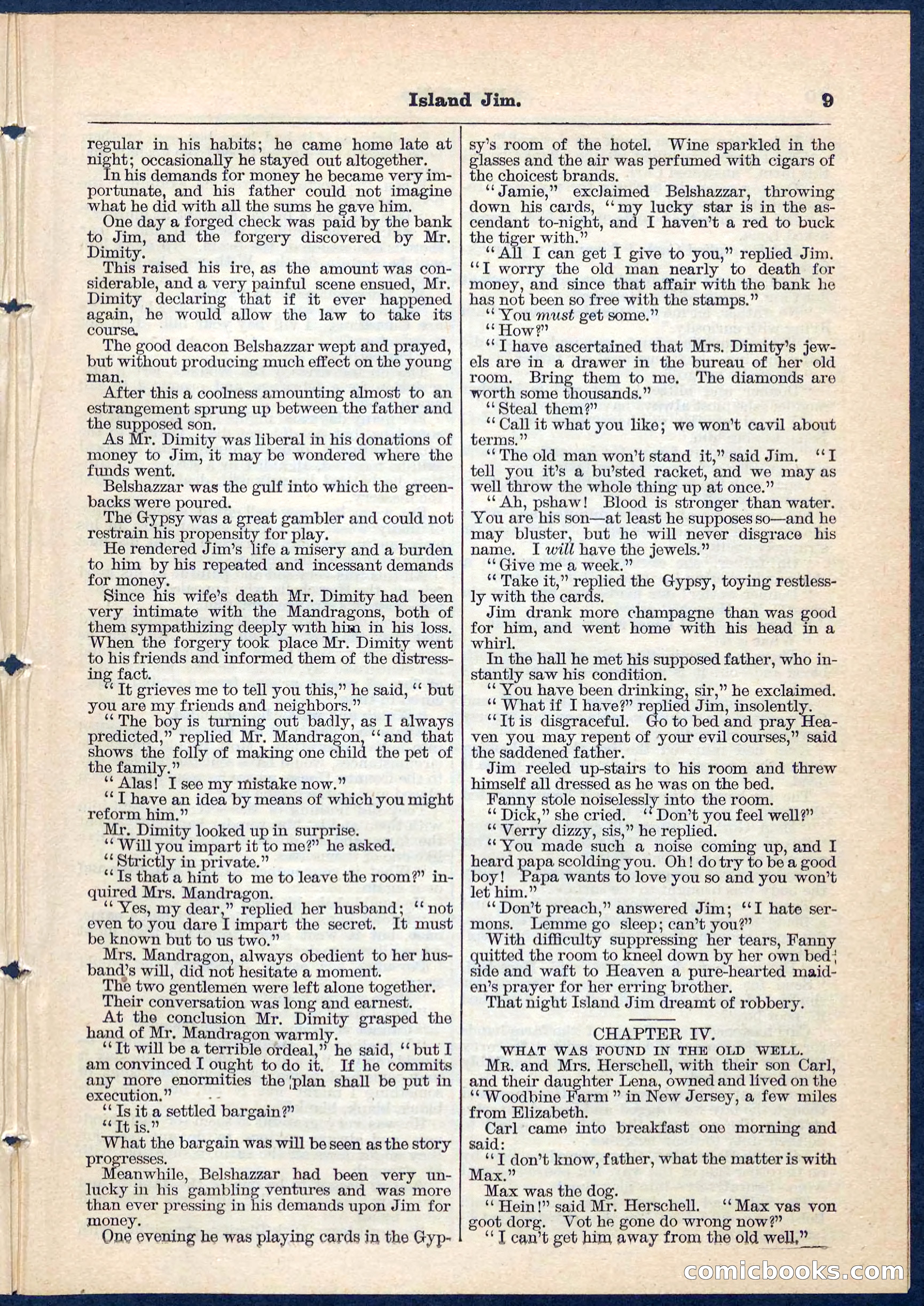 Island Jim; or, The Pet of the Family — page 9 of 32