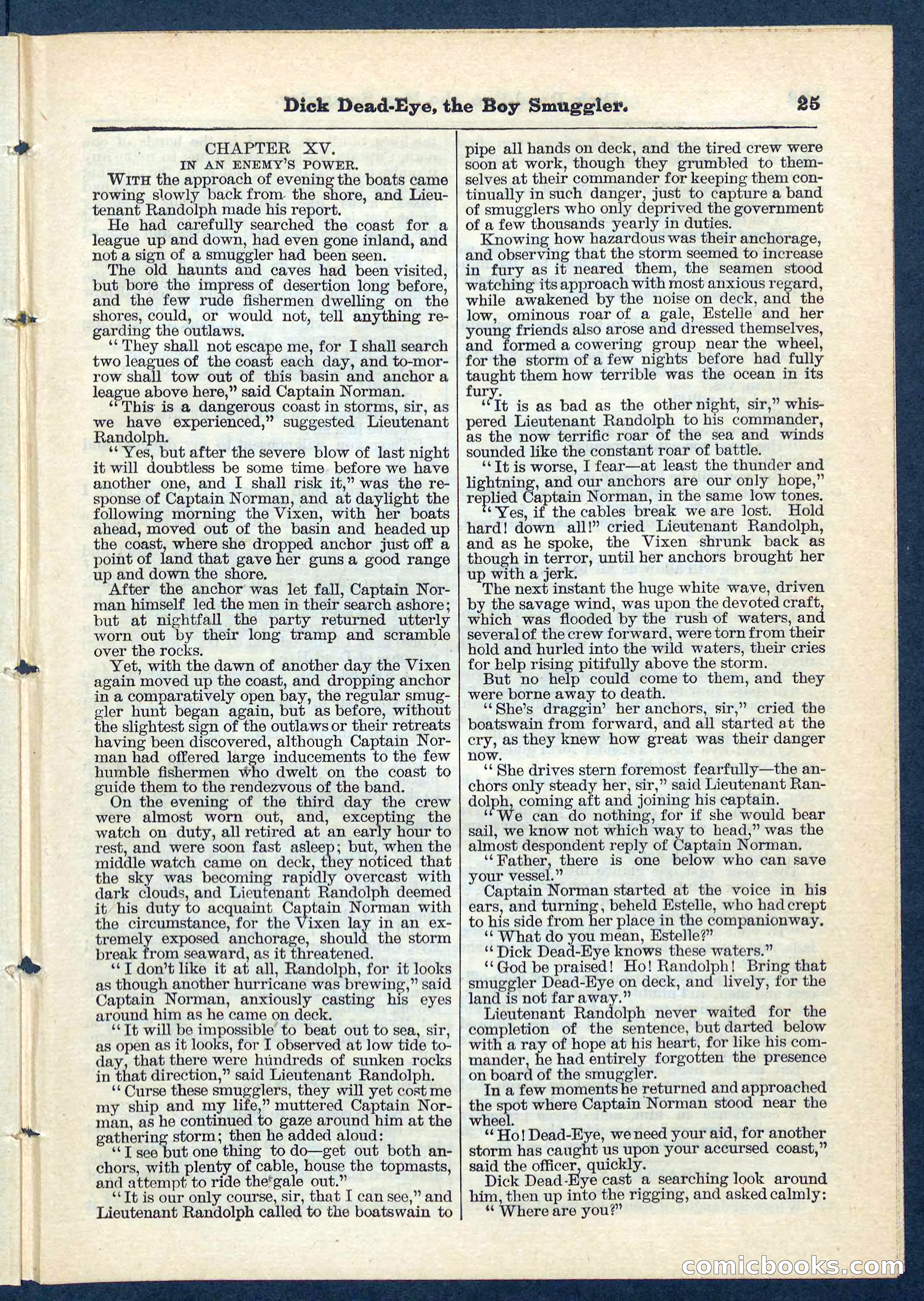 Dick Dead-Eye, the Boy Smuggler — page 25 of 32
