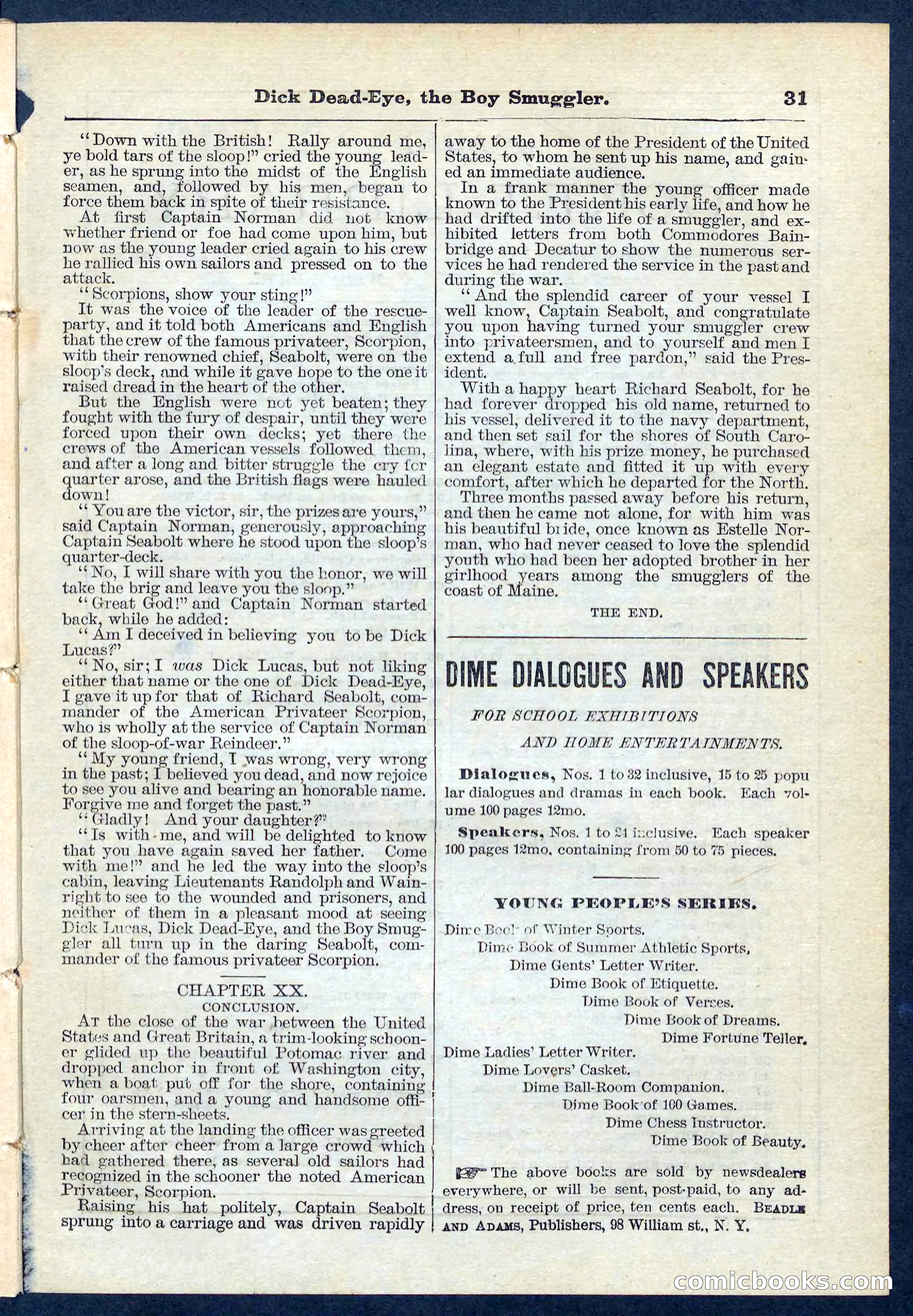 Dick Dead-Eye, the Boy Smuggler — page 31 of 32