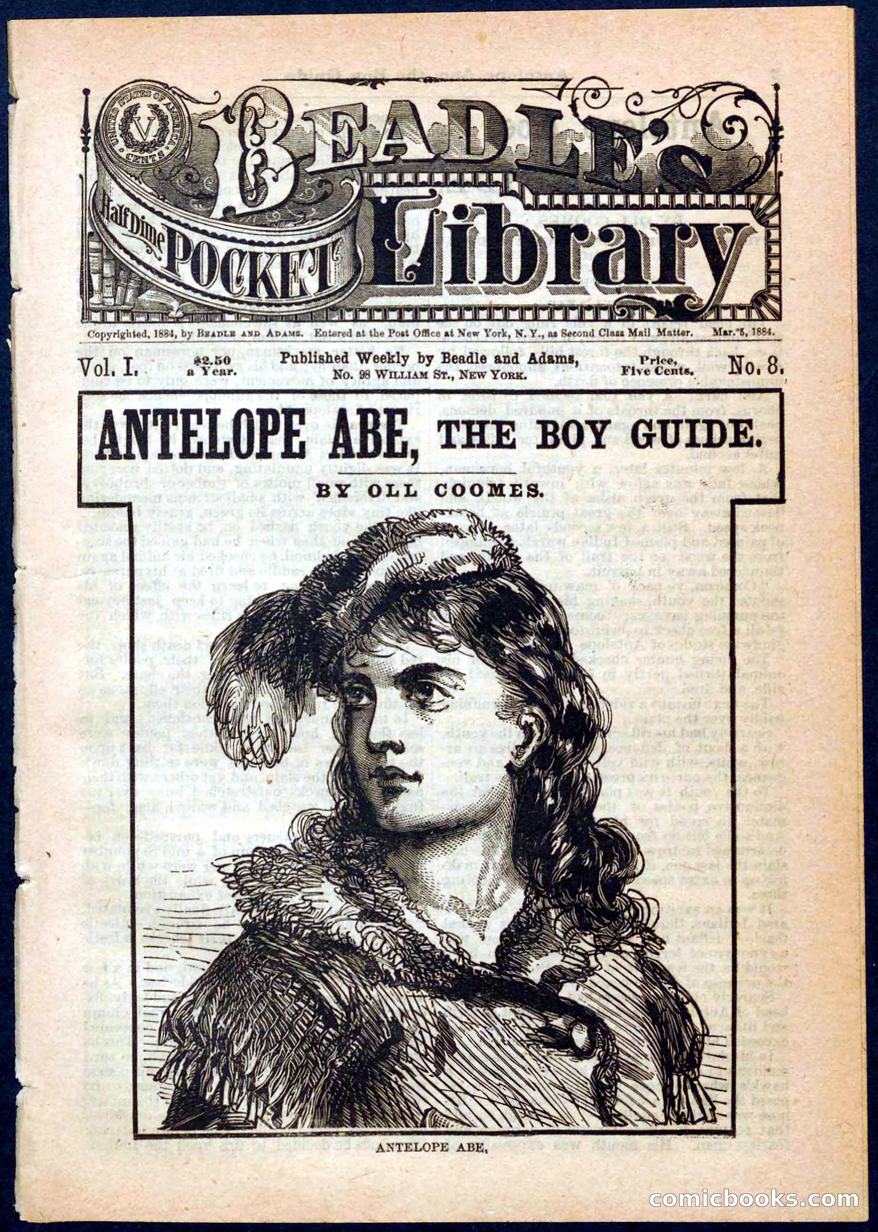 Beadle's Pocket Library No. 8 — page 1 of 32