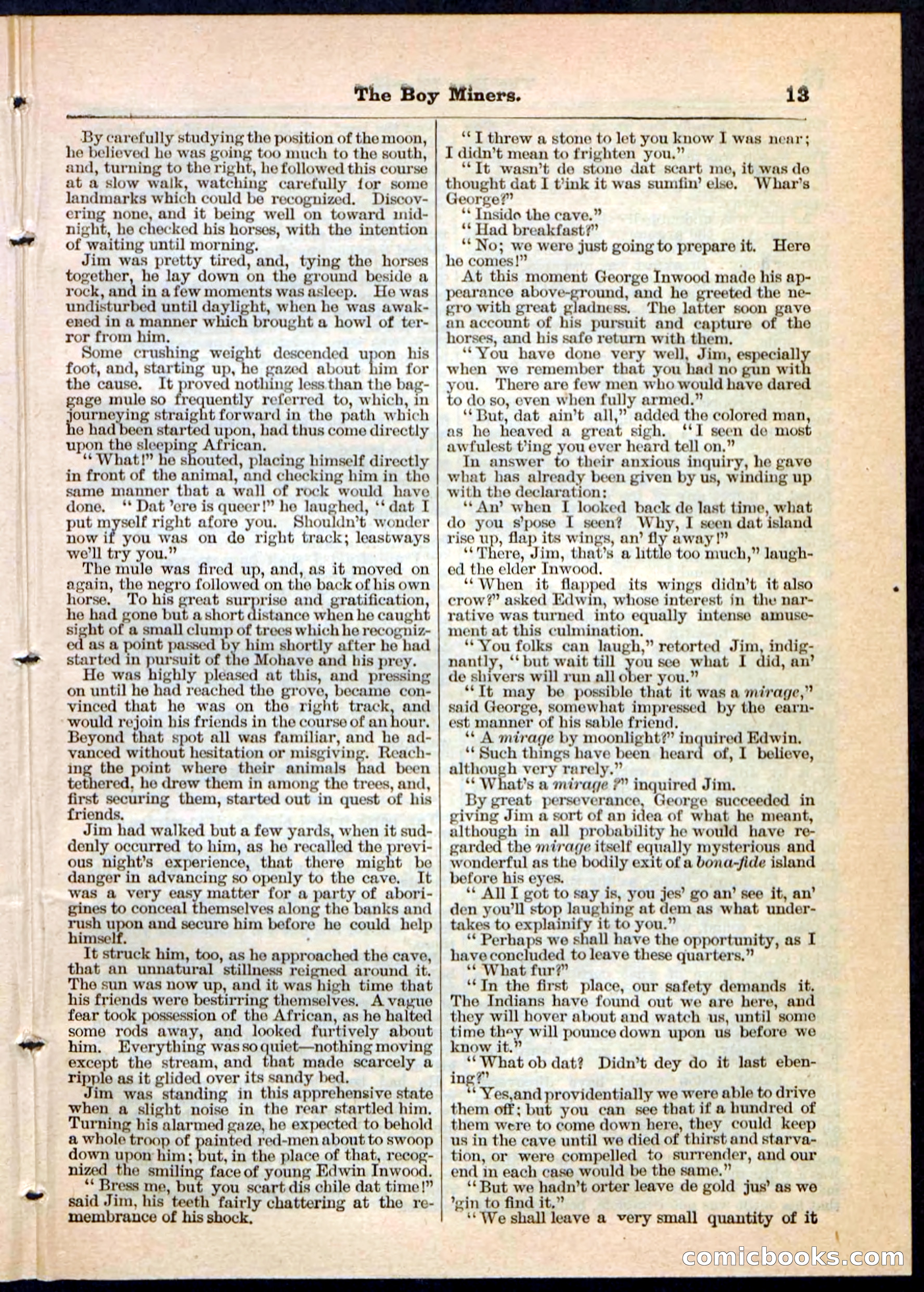 The Boy Miners; or, The Enchanted Island — page 13 of 32