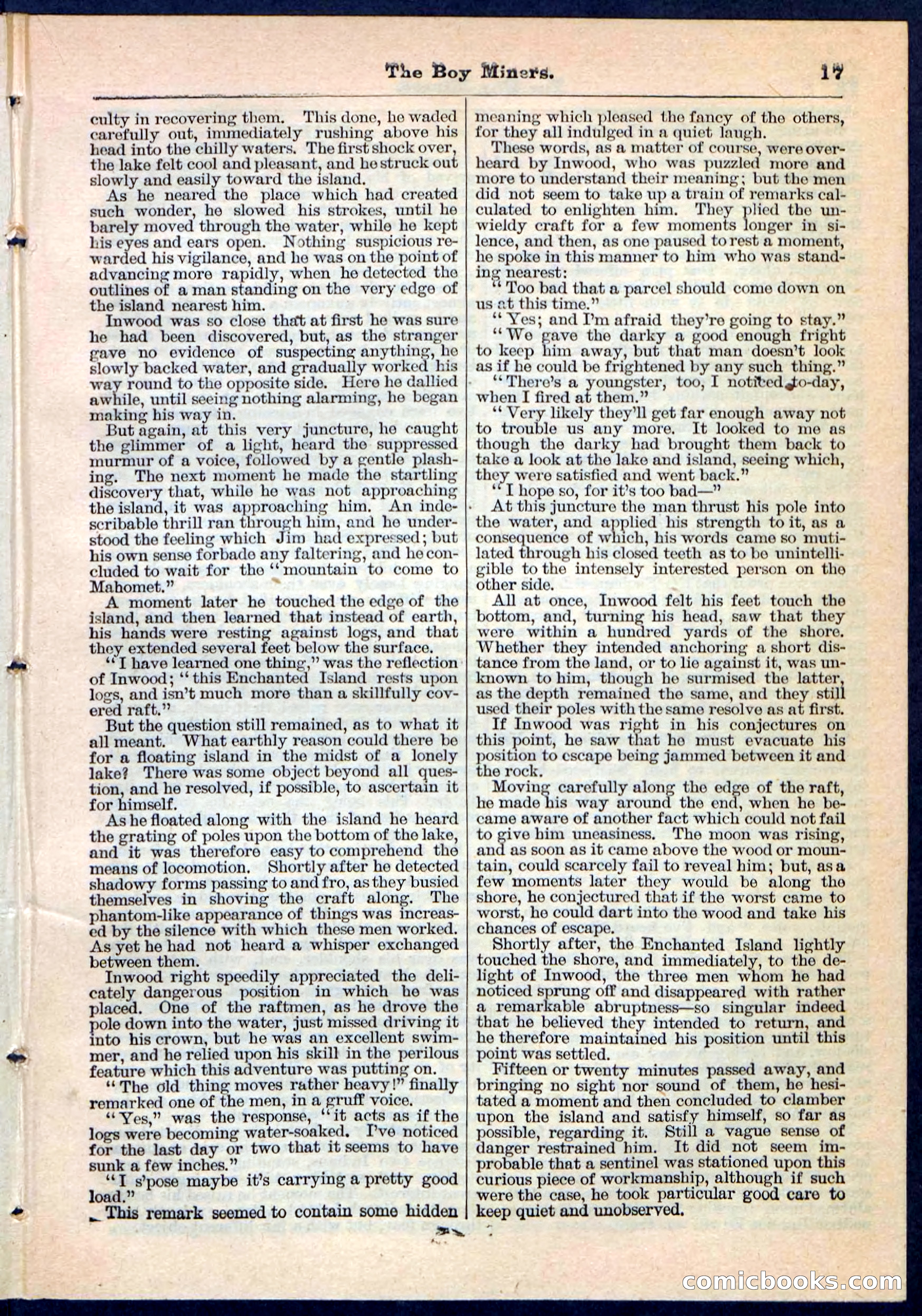 The Boy Miners; or, The Enchanted Island — page 17 of 32