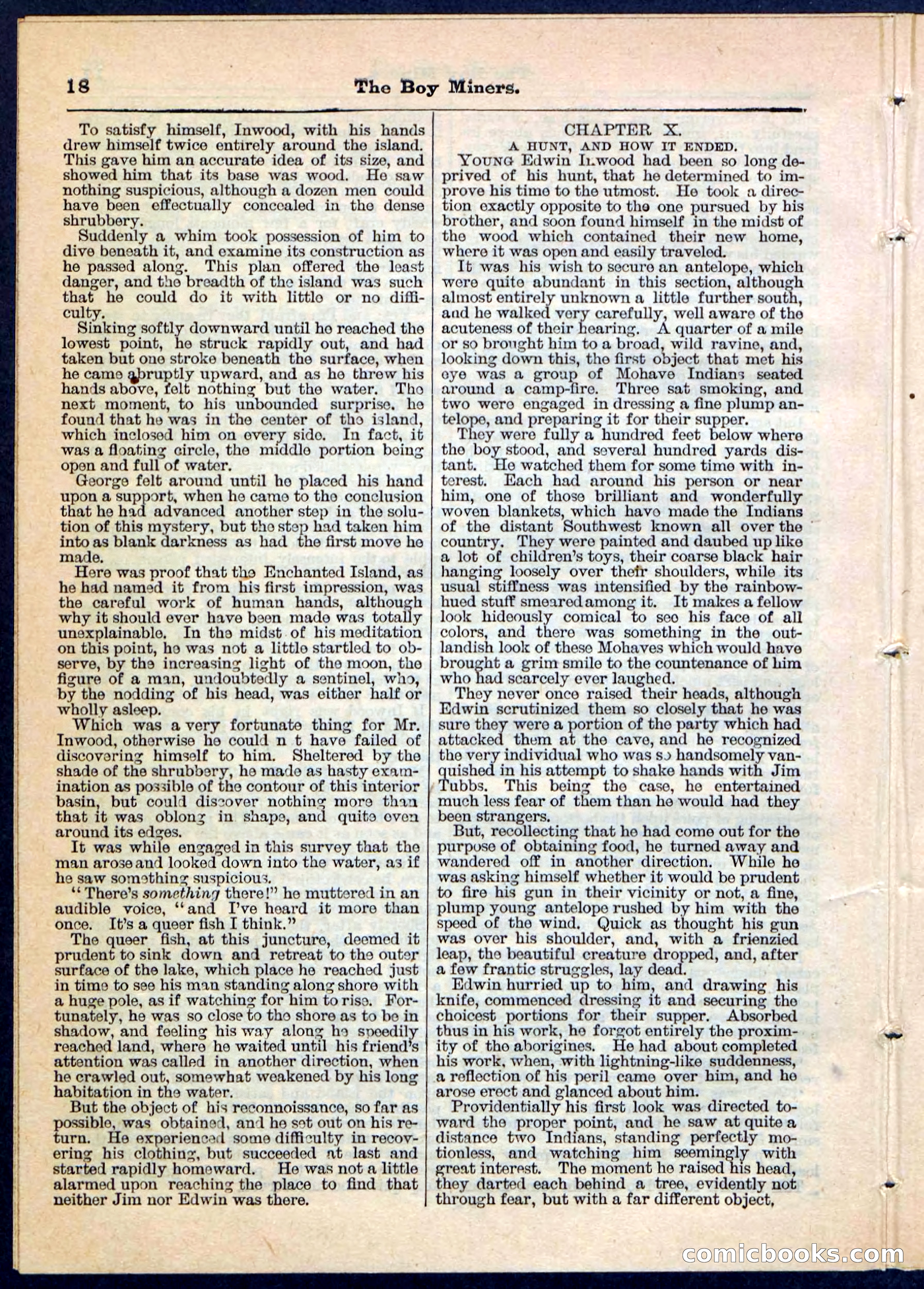 The Boy Miners; or, The Enchanted Island — page 18 of 32