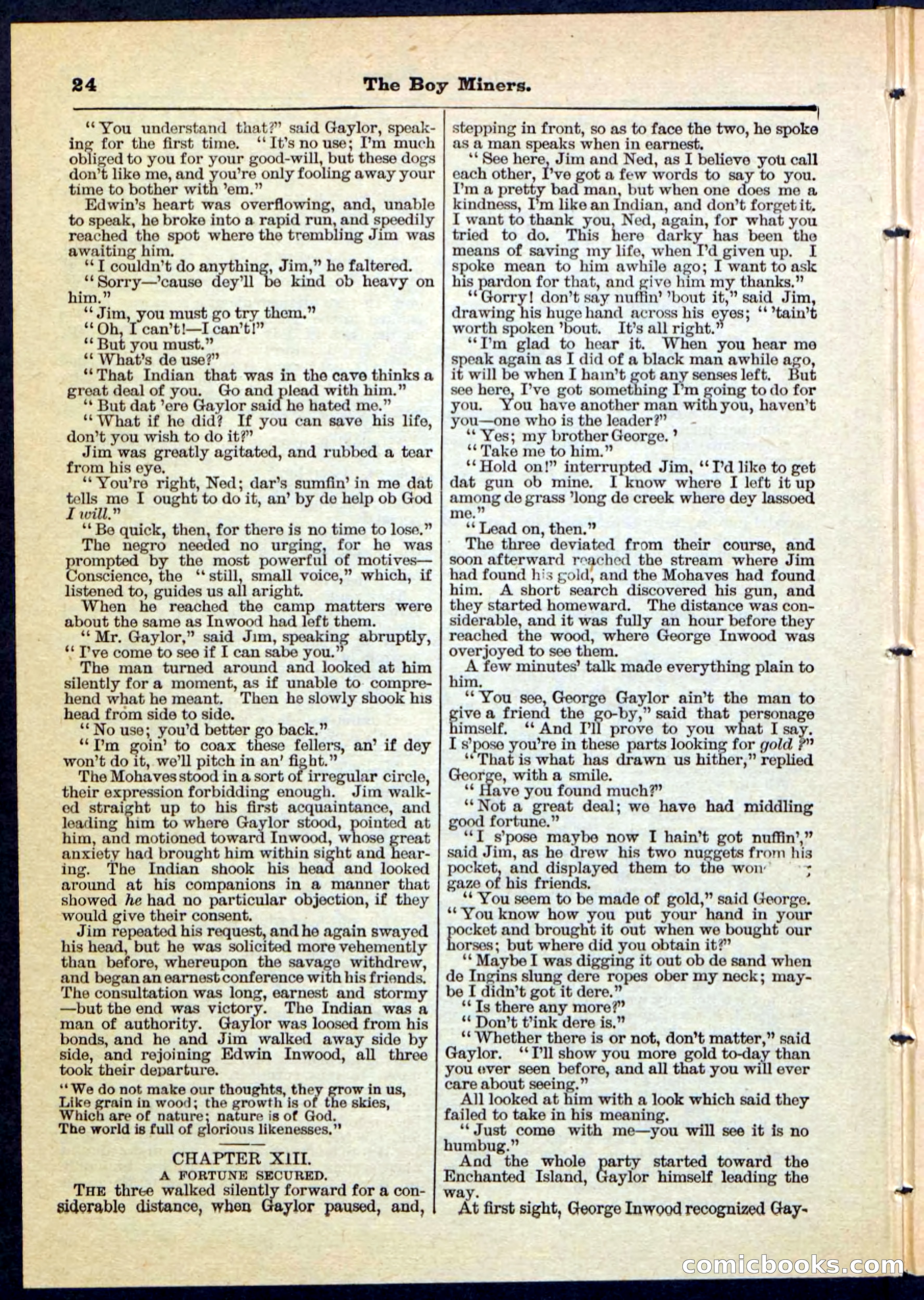 The Boy Miners; or, The Enchanted Island — page 24 of 32