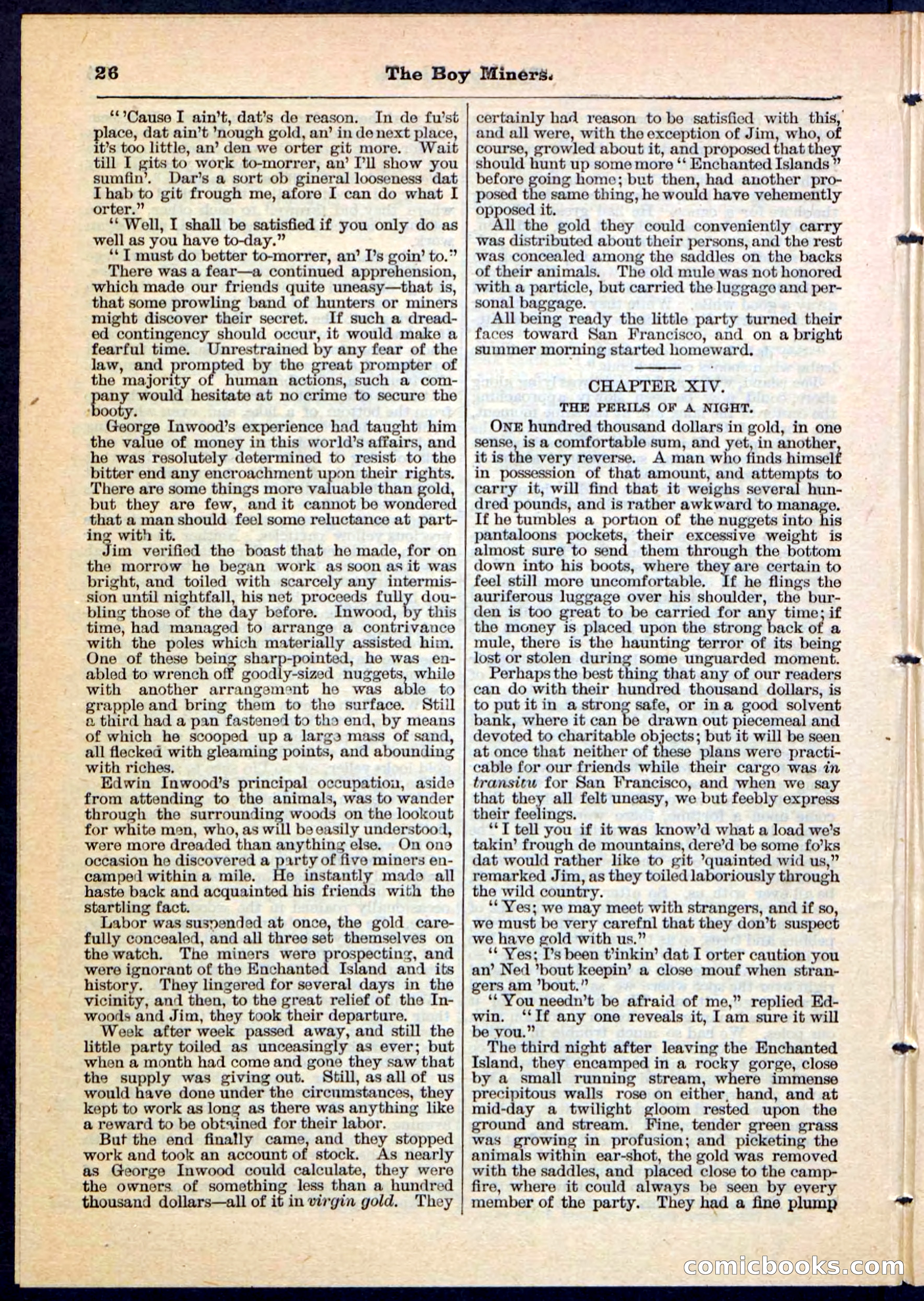 The Boy Miners; or, The Enchanted Island — page 26 of 32
