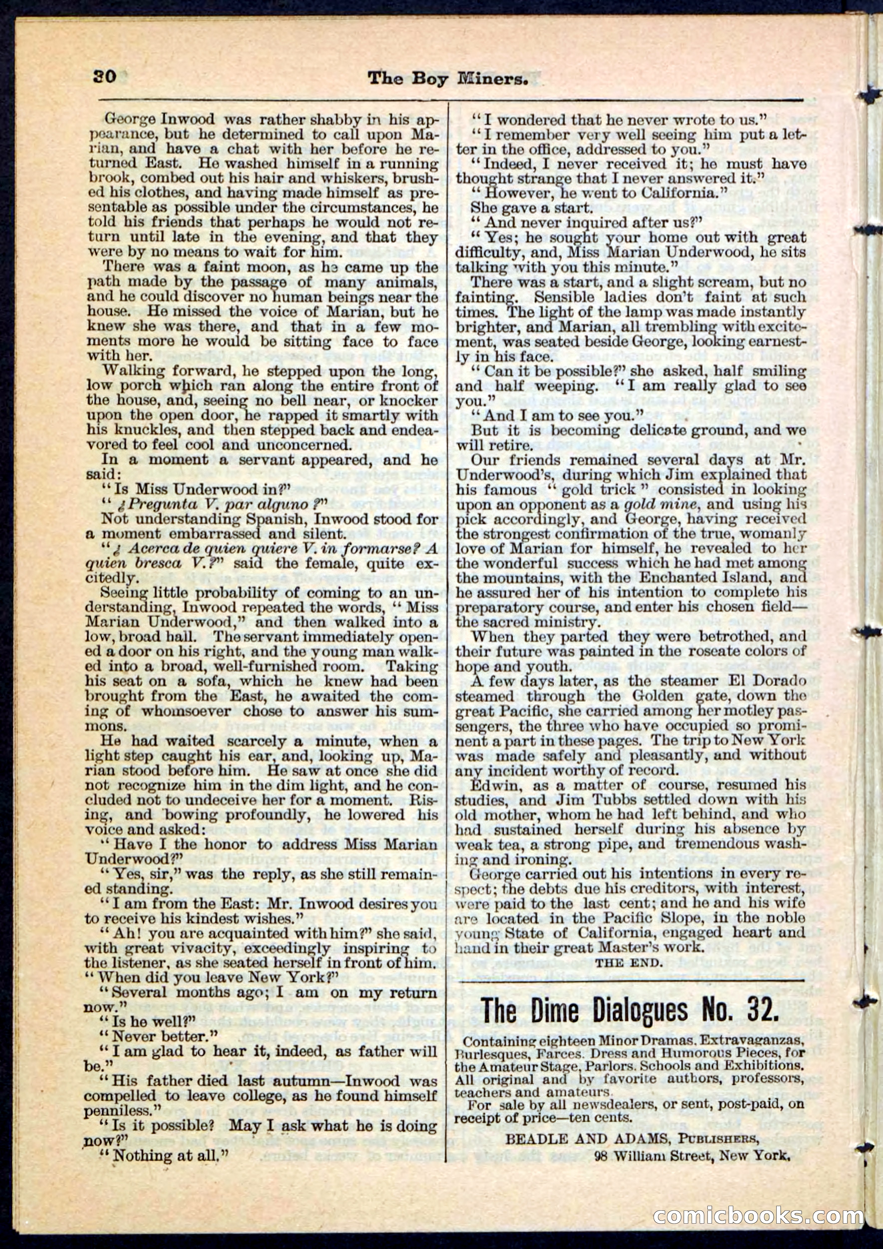 The Boy Miners; or, The Enchanted Island — page 30 of 32
