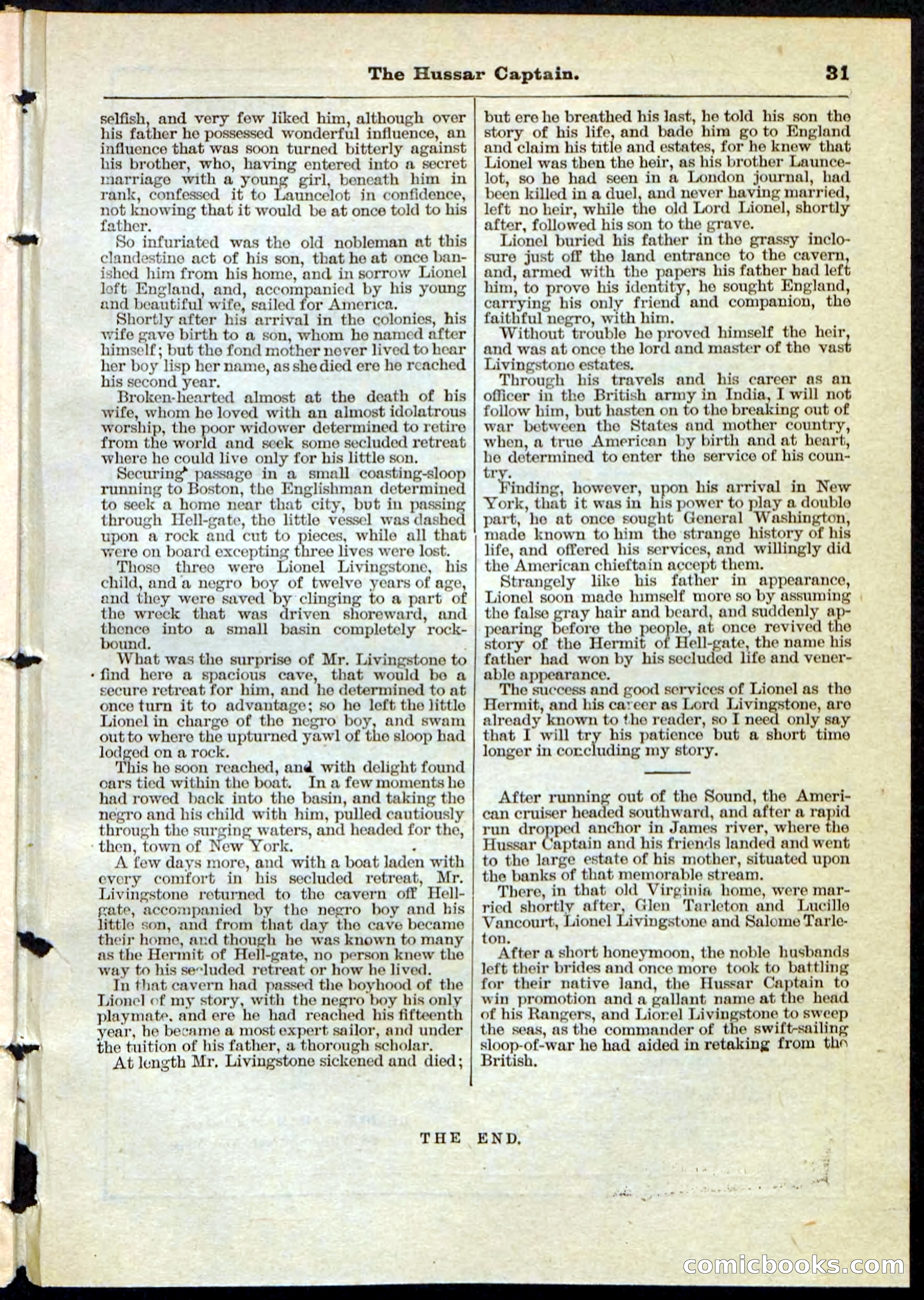 The Hussar Captain — page 31 of 32