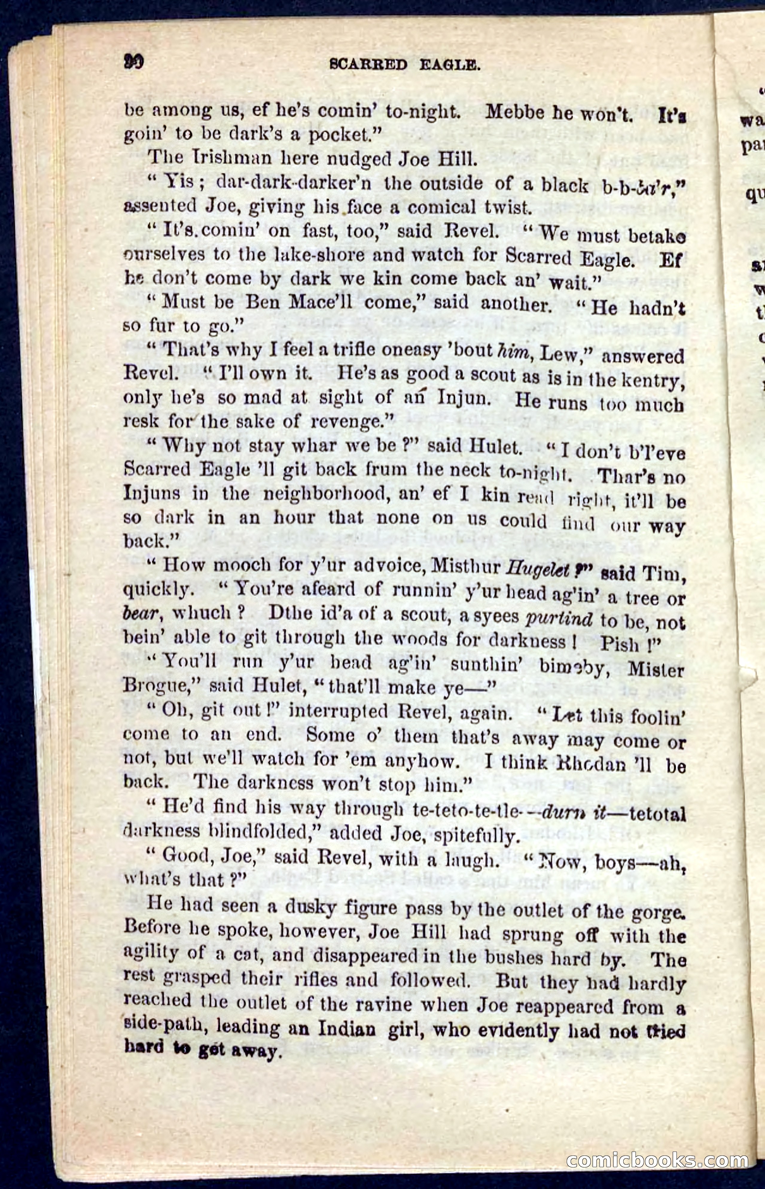 Beadle's Pocket Novels No. 104: Scarred Eagle — page 16 of 100