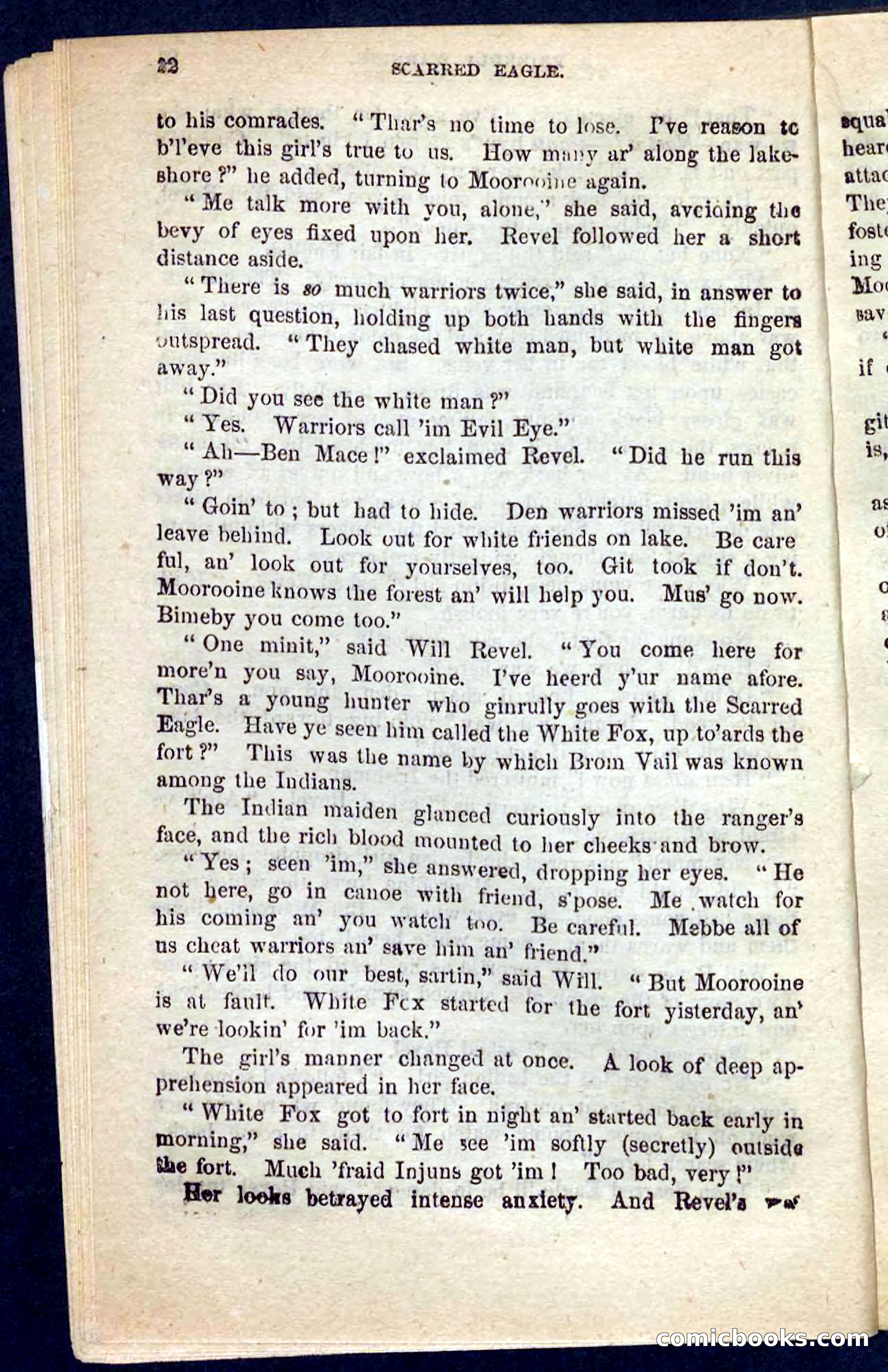 Beadle's Pocket Novels No. 104: Scarred Eagle — page 18 of 100