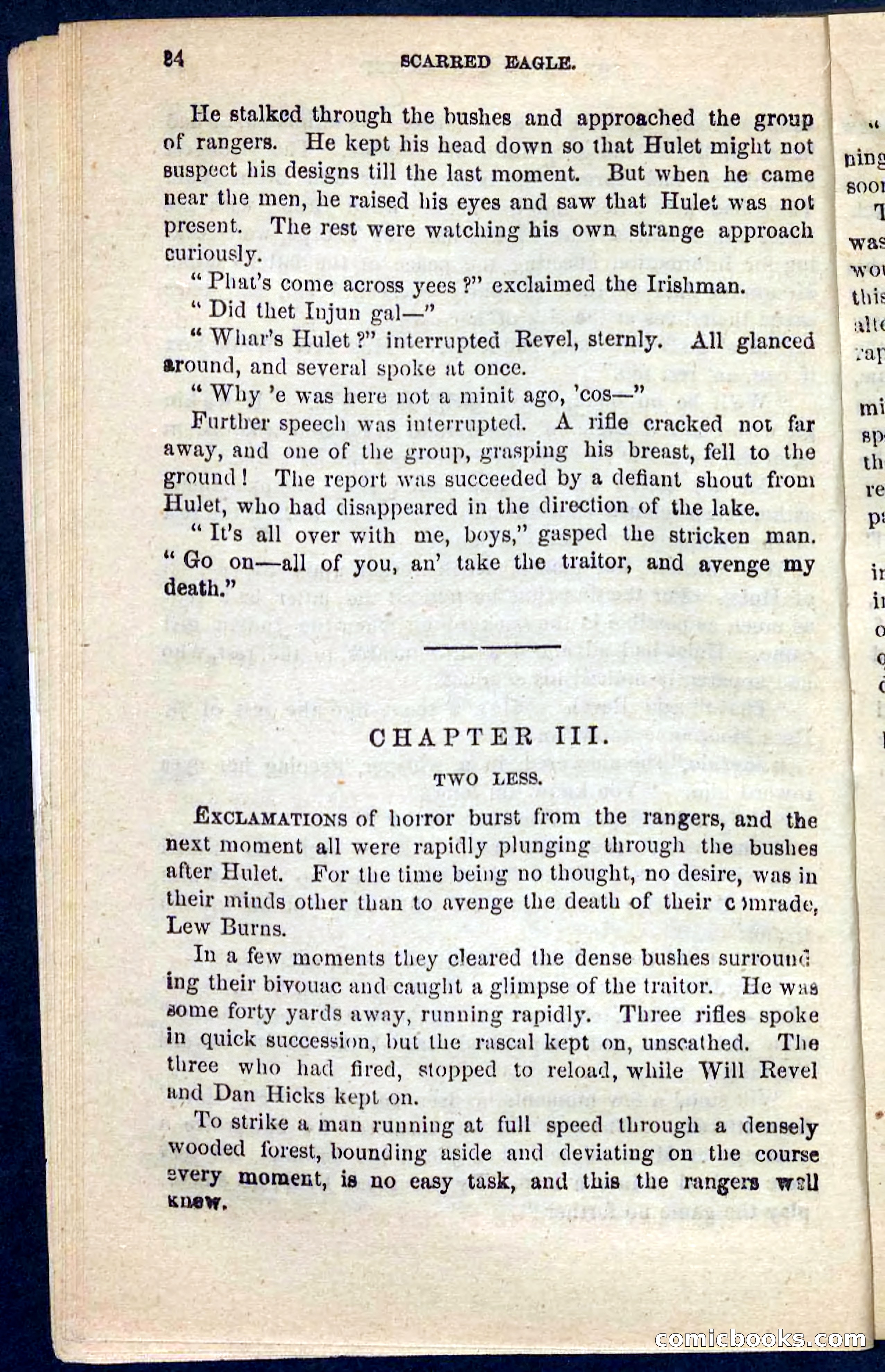 Beadle's Pocket Novels No. 104: Scarred Eagle — page 20 of 100