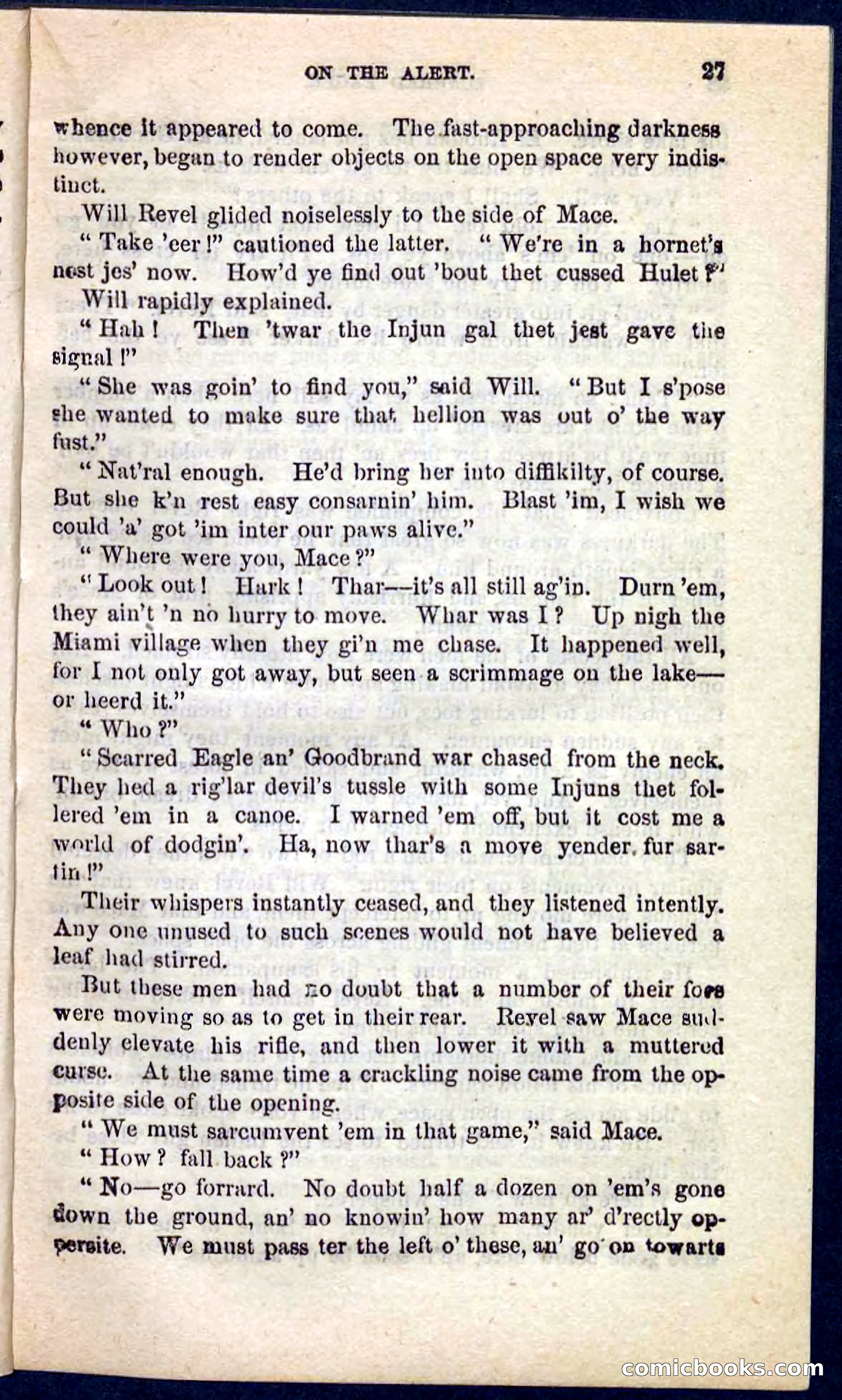 Beadle's Pocket Novels No. 104: Scarred Eagle — page 23 of 100