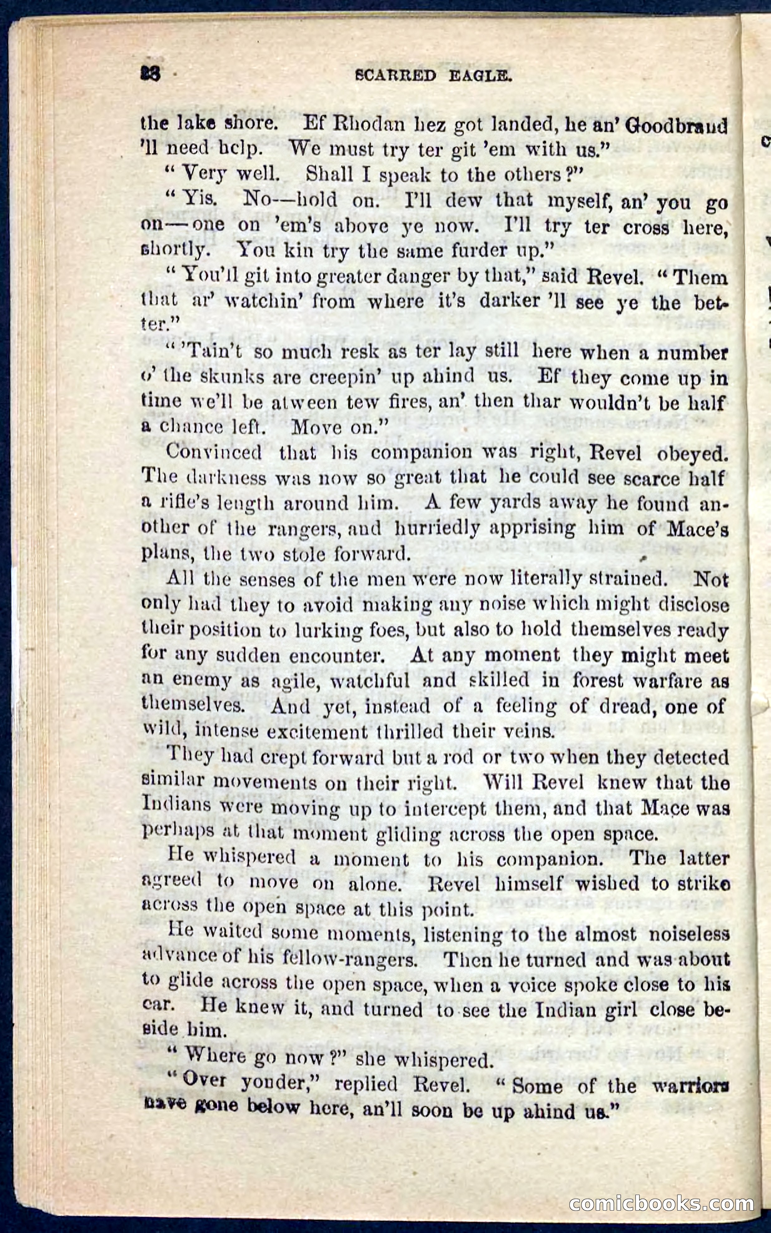 Beadle's Pocket Novels No. 104: Scarred Eagle — page 24 of 100
