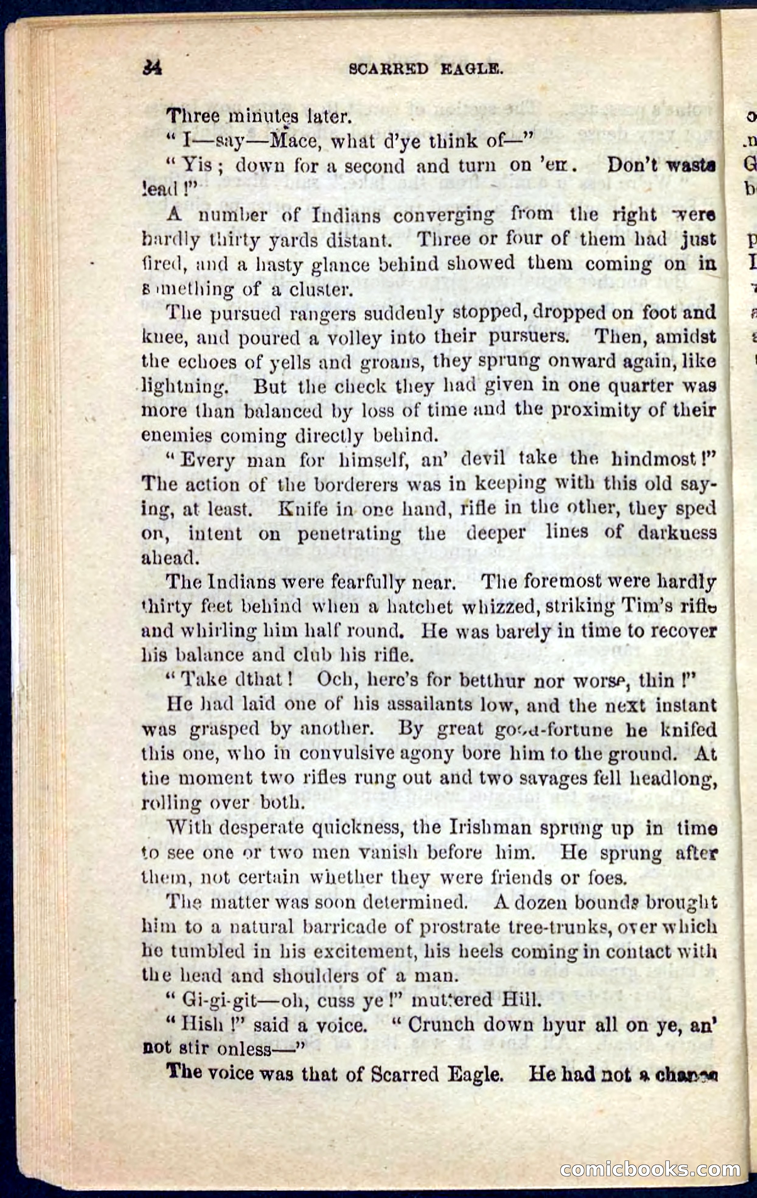 Beadle's Pocket Novels No. 104: Scarred Eagle — page 30 of 100