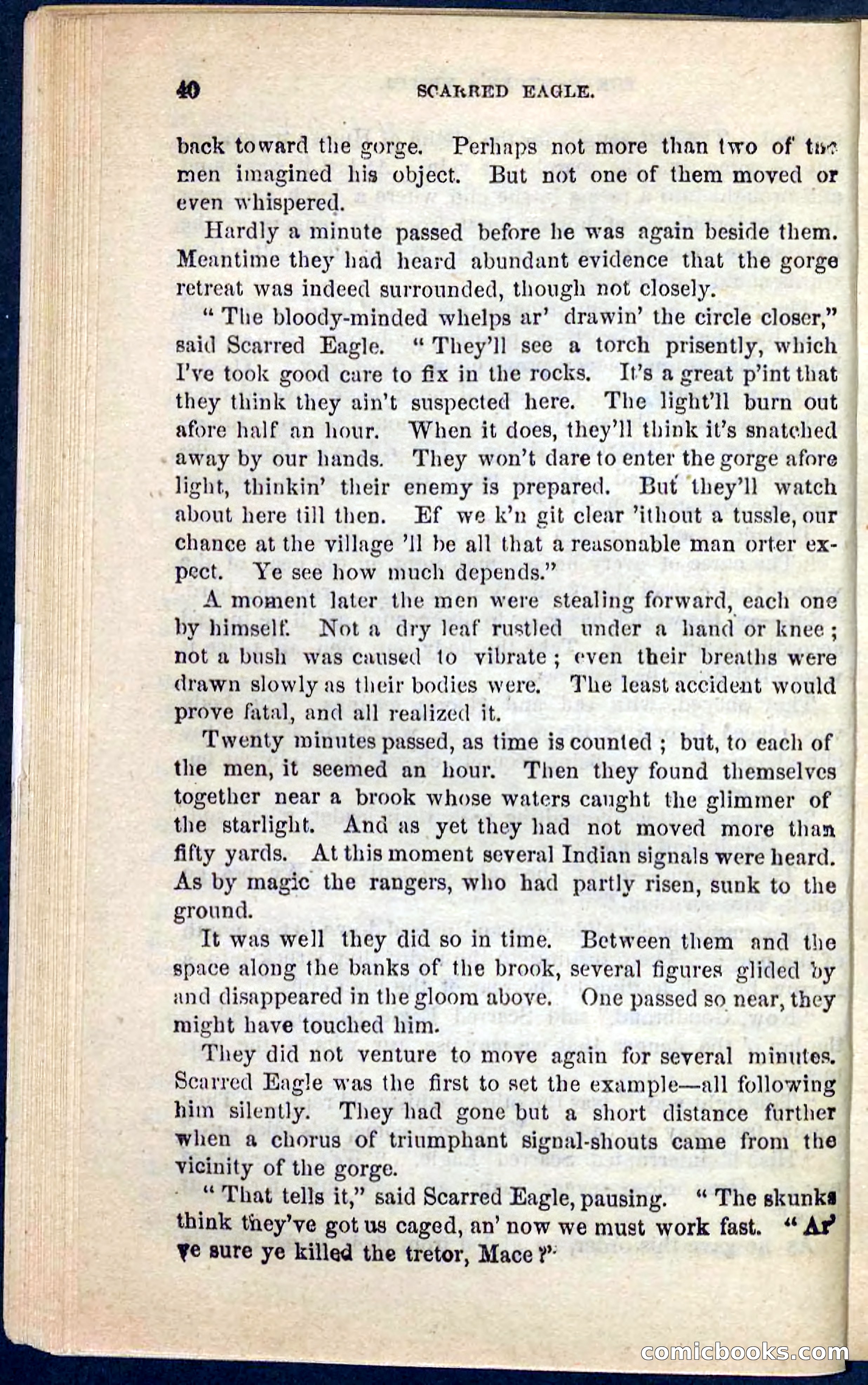 Beadle's Pocket Novels No. 104: Scarred Eagle — page 36 of 100
