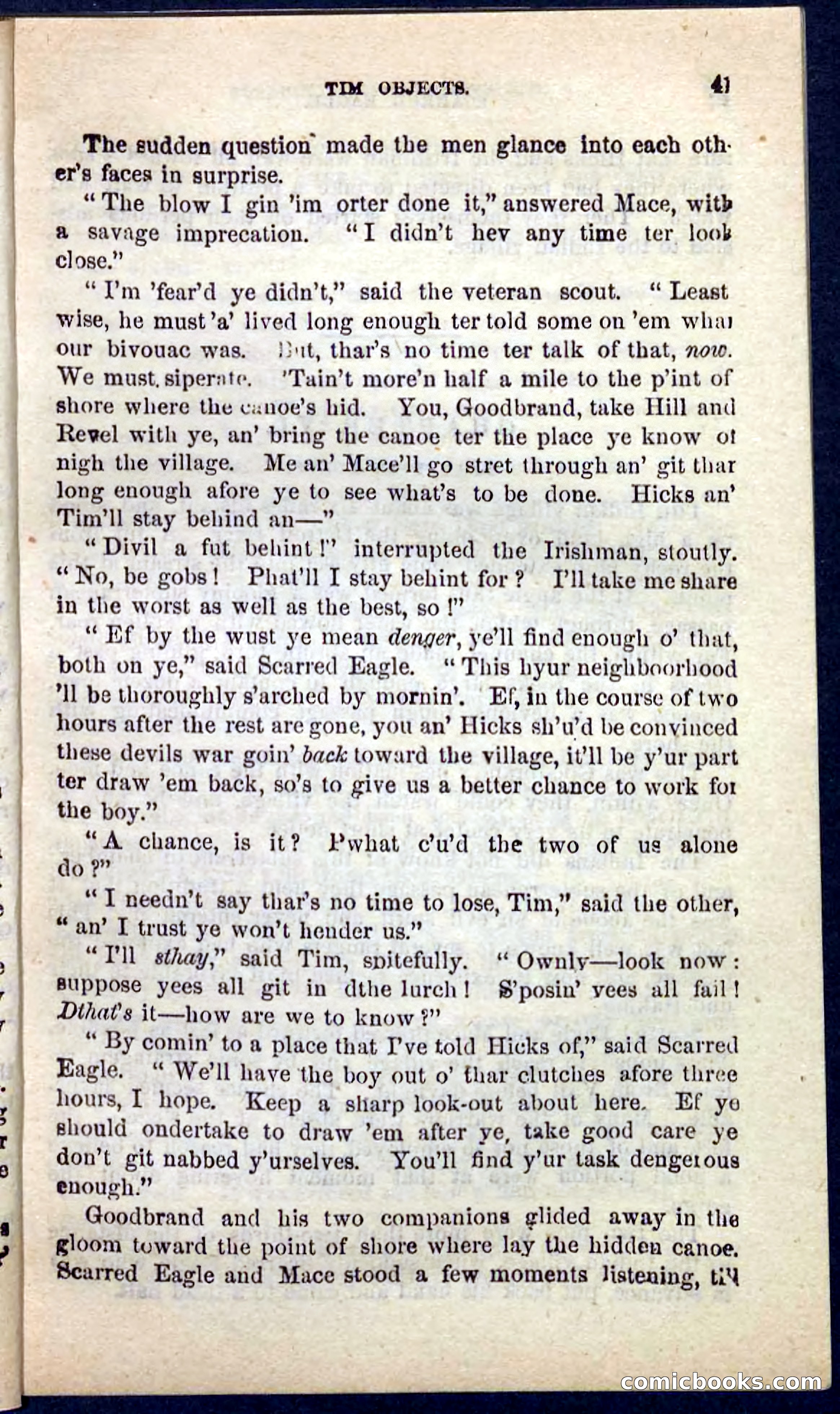 Beadle's Pocket Novels No. 104: Scarred Eagle — page 37 of 100
