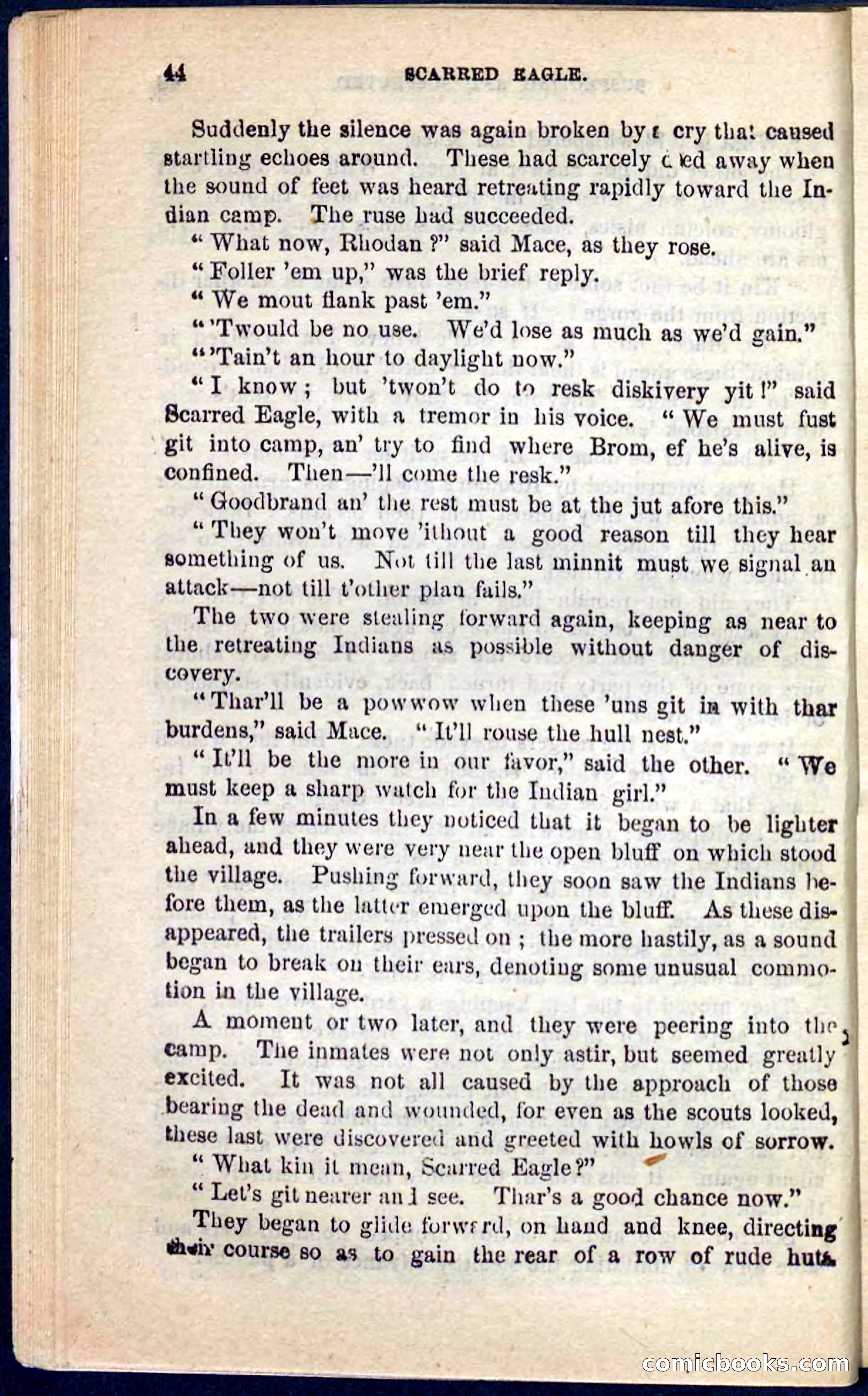 Beadle's Pocket Novels No. 104: Scarred Eagle — page 40 of 100
