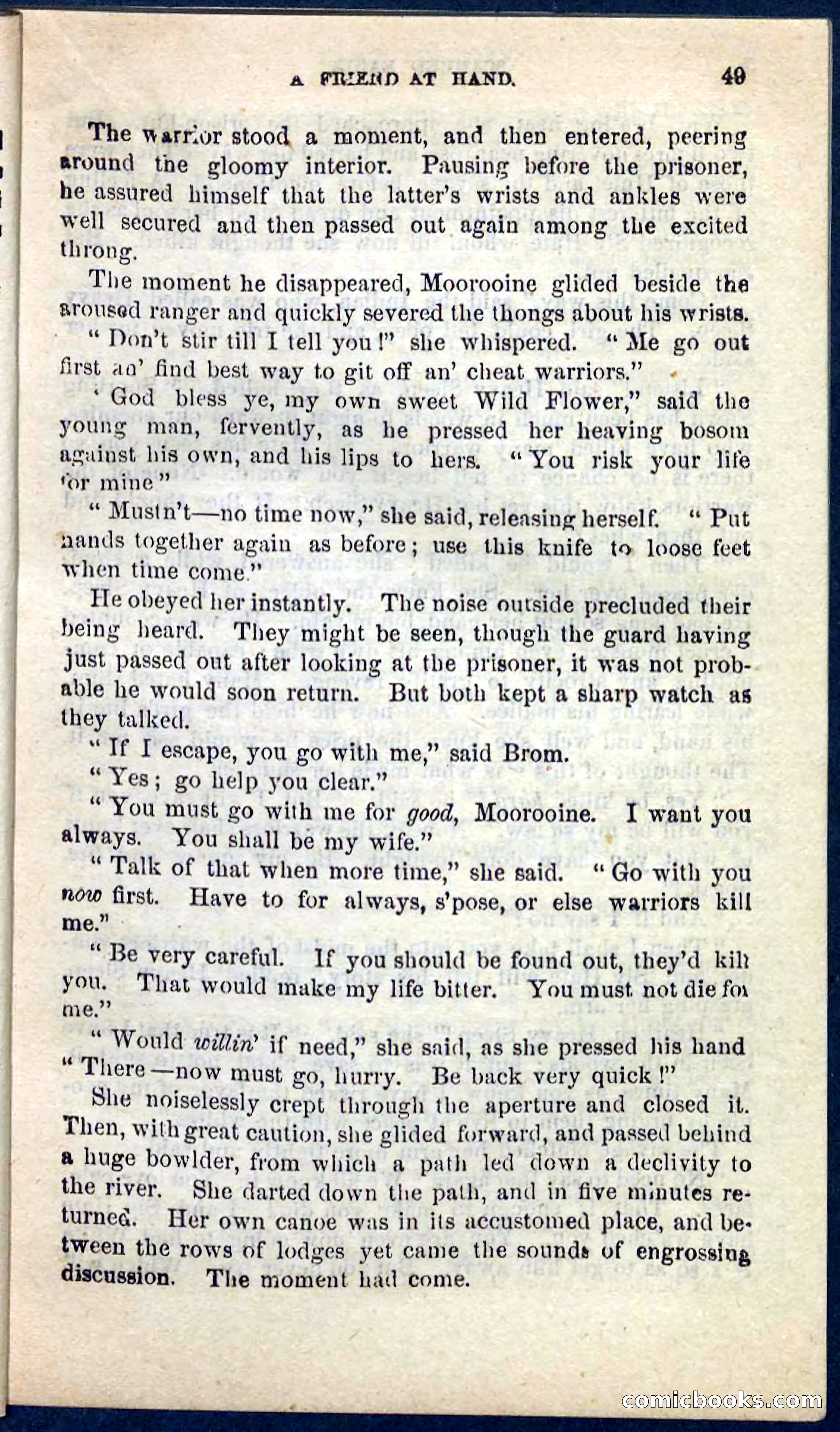 Beadle's Pocket Novels No. 104: Scarred Eagle — page 45 of 100