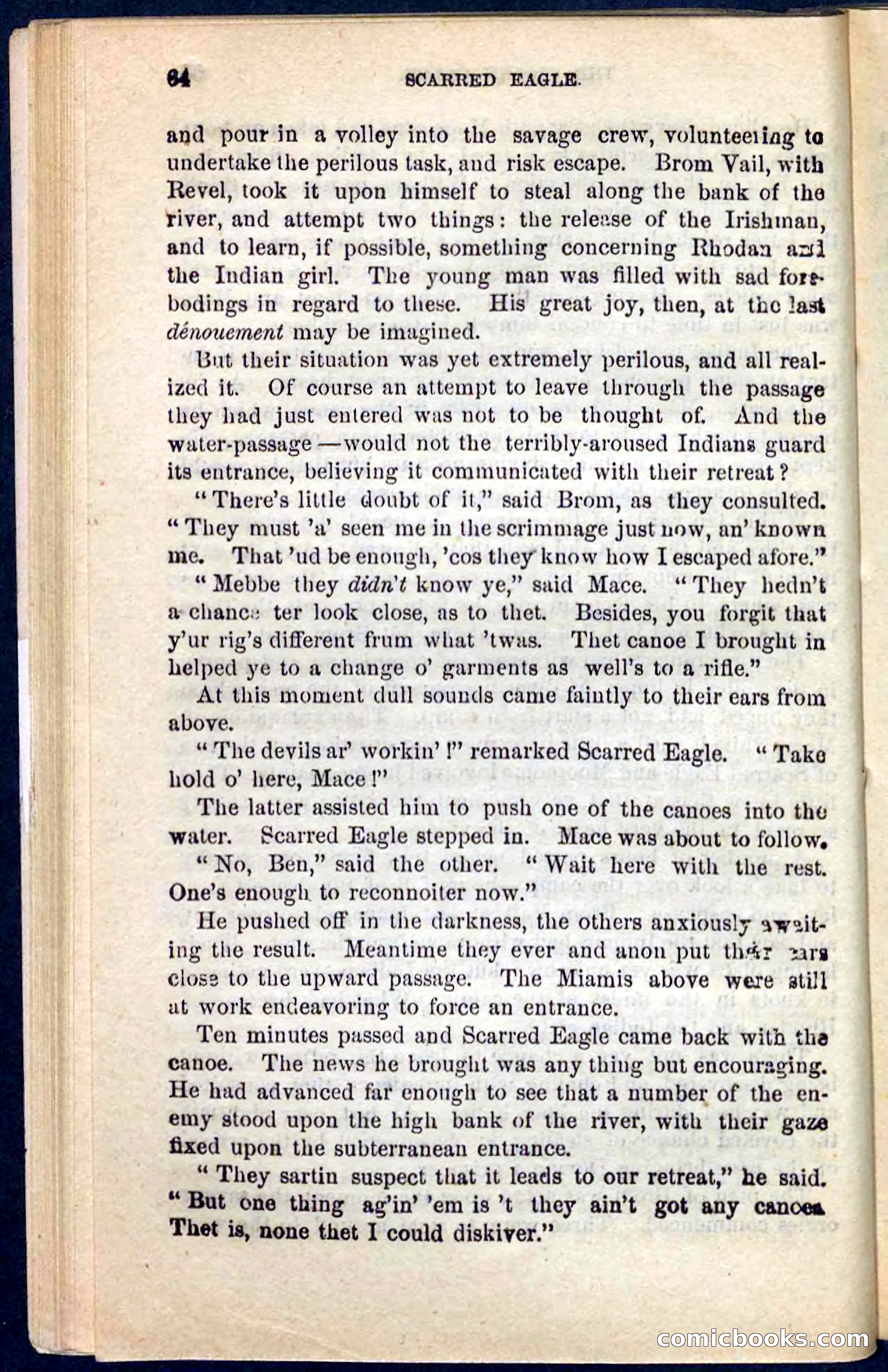 Beadle's Pocket Novels No. 104: Scarred Eagle — page 60 of 100