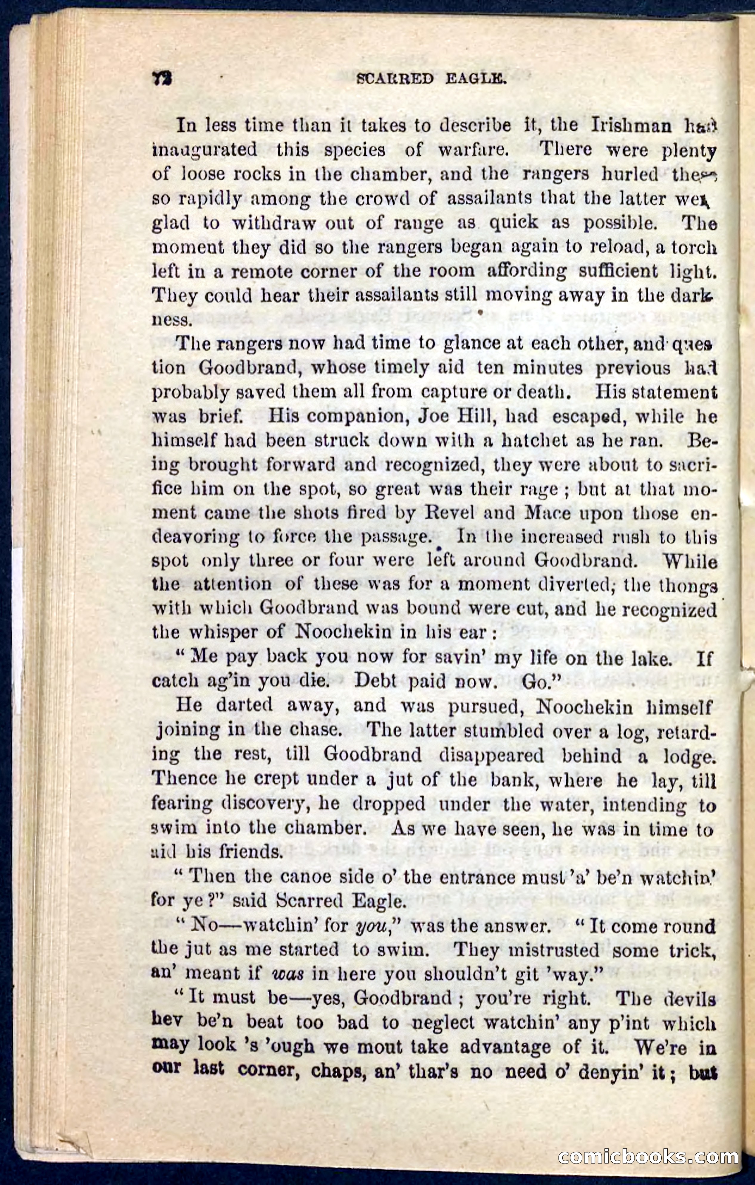 Beadle's Pocket Novels No. 104: Scarred Eagle — page 68 of 100
