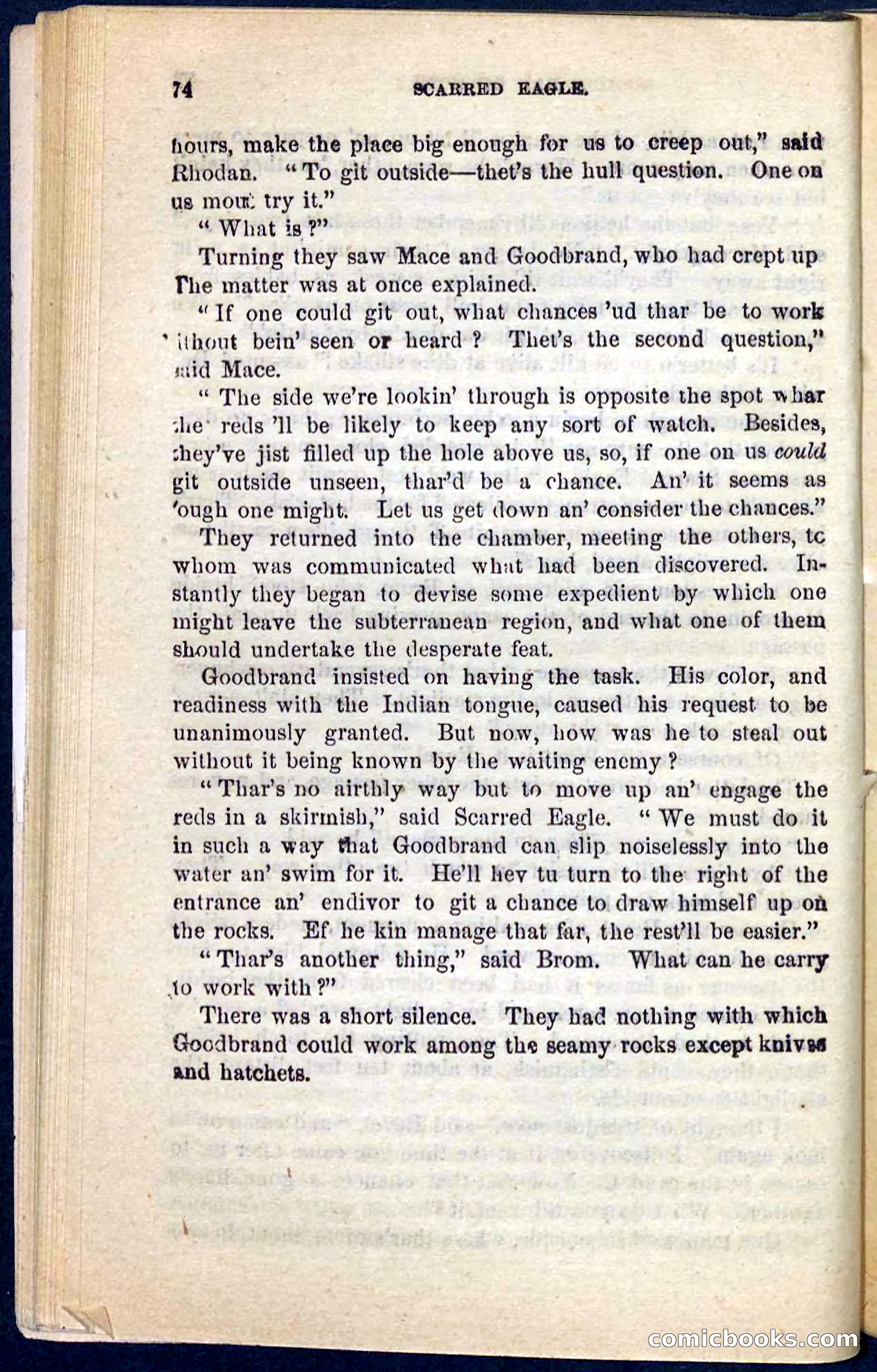 Beadle's Pocket Novels No. 104: Scarred Eagle — page 70 of 100