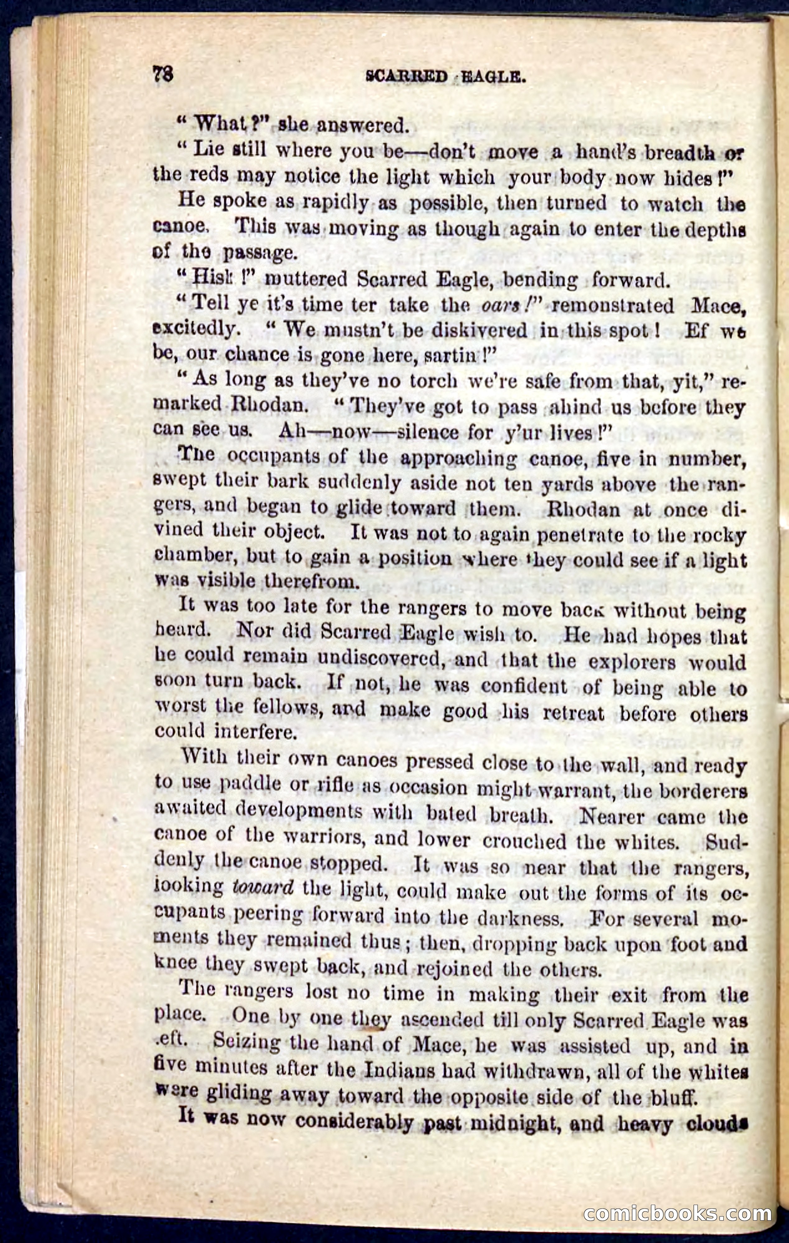 Beadle's Pocket Novels No. 104: Scarred Eagle — page 74 of 100