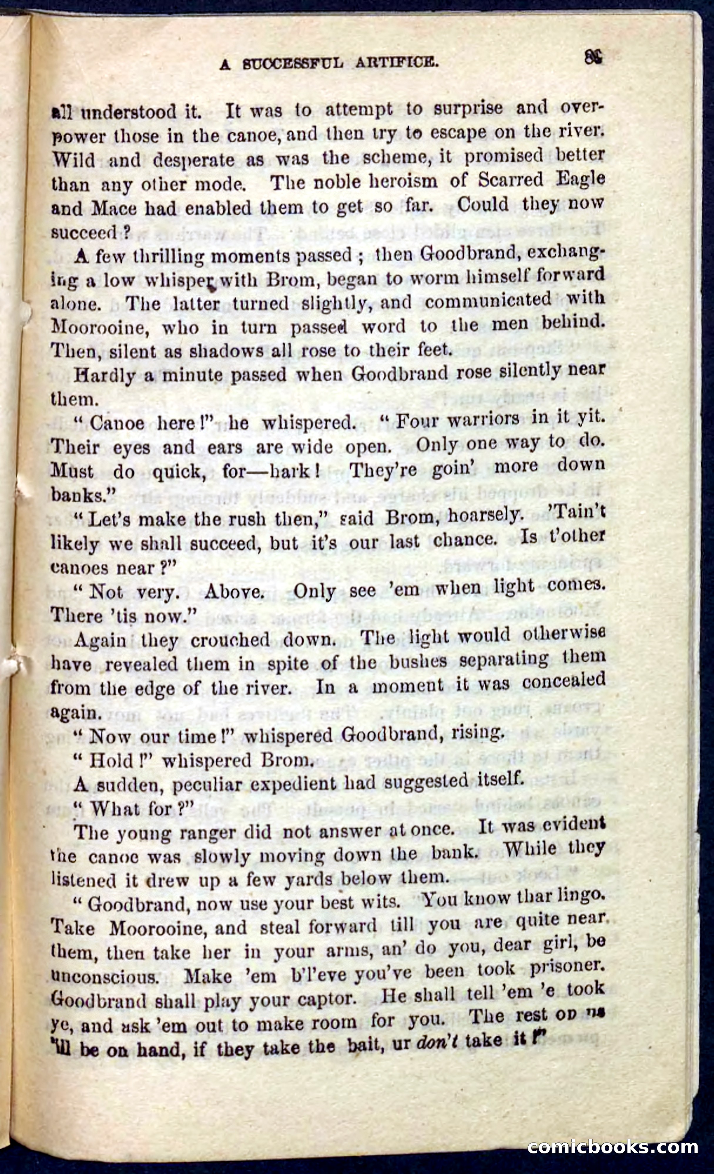 Beadle's Pocket Novels No. 104: Scarred Eagle — page 85 of 100