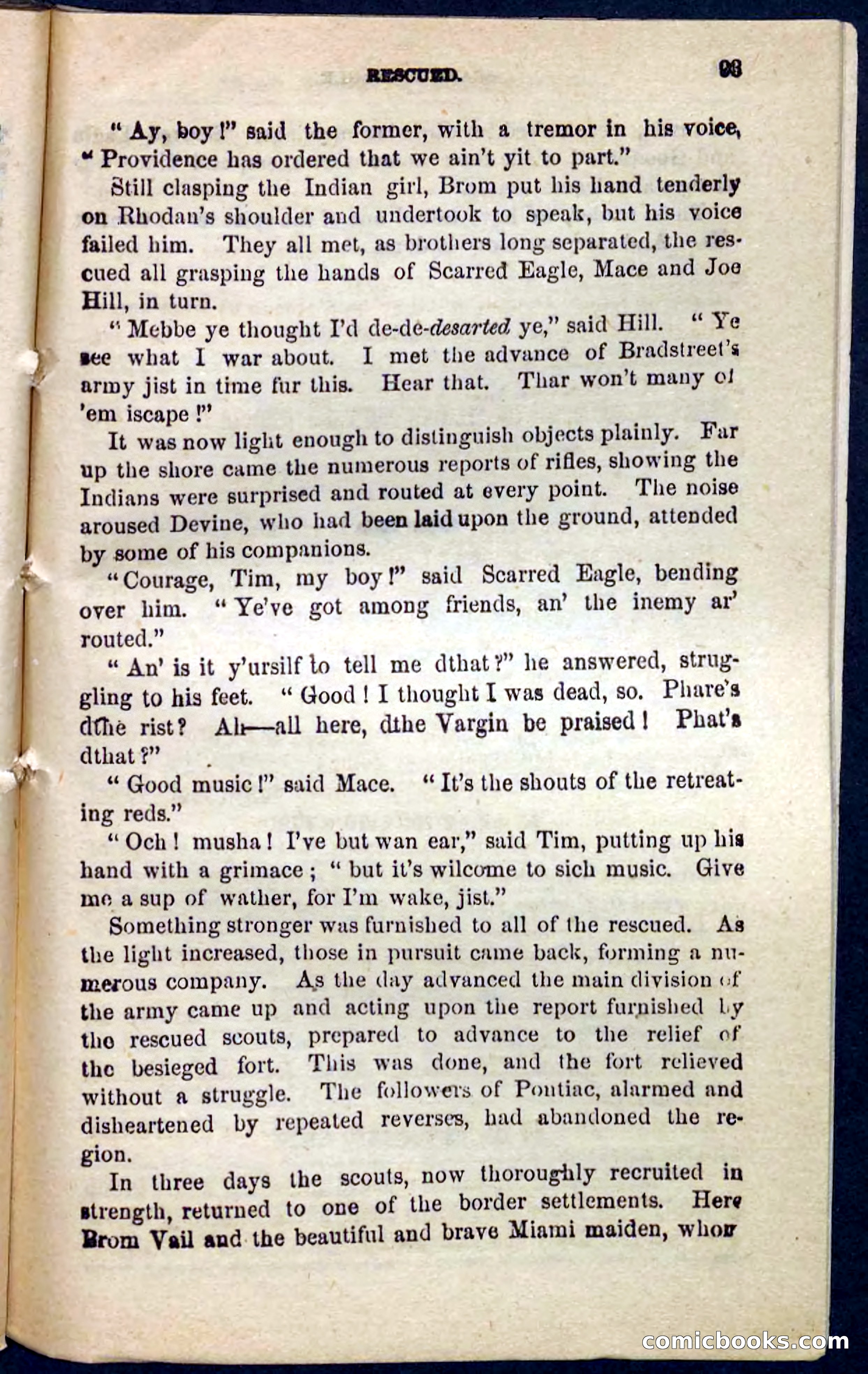 Beadle's Pocket Novels No. 104: Scarred Eagle — page 89 of 100