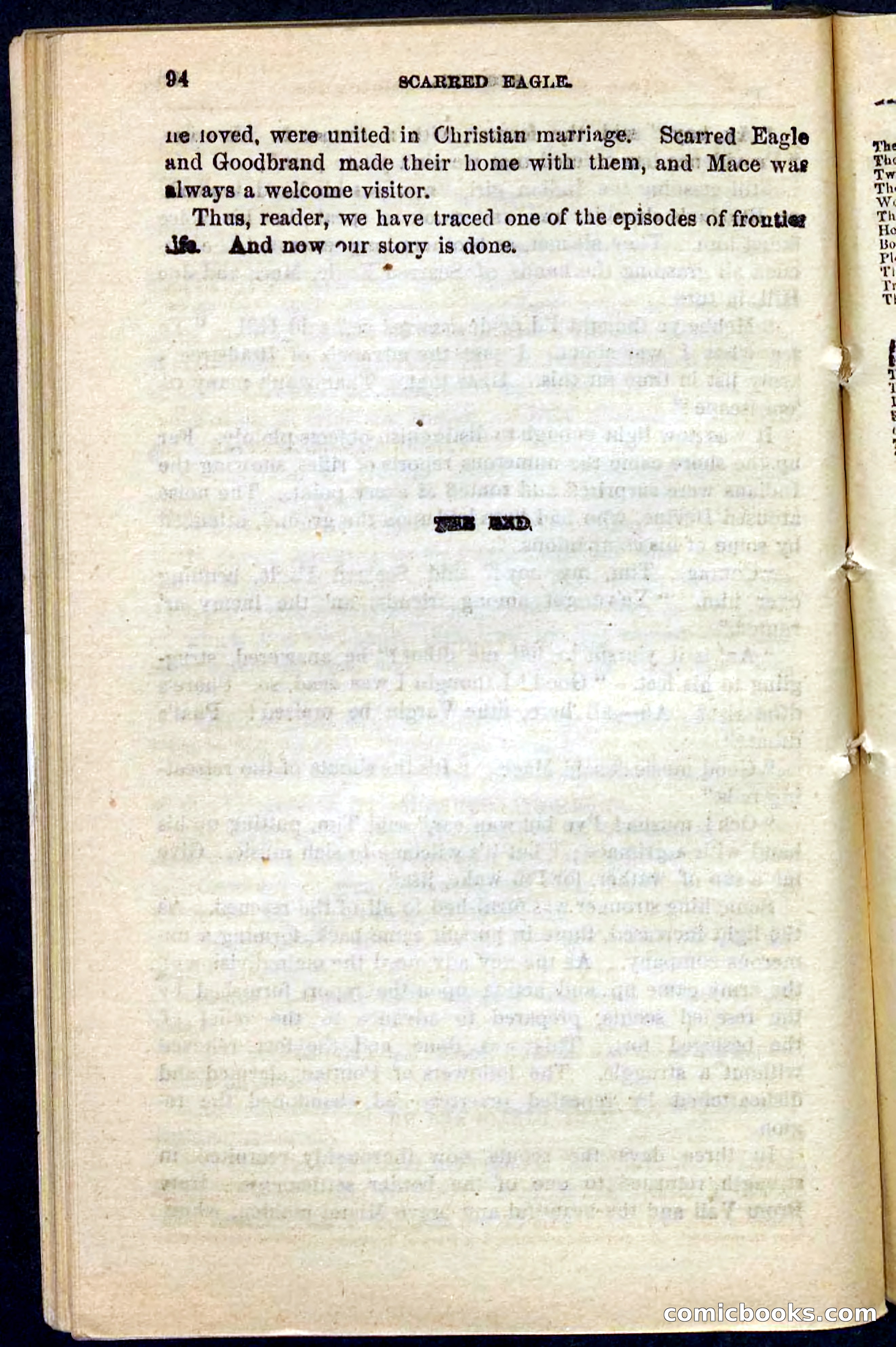 Beadle's Pocket Novels No. 104: Scarred Eagle — page 90 of 100