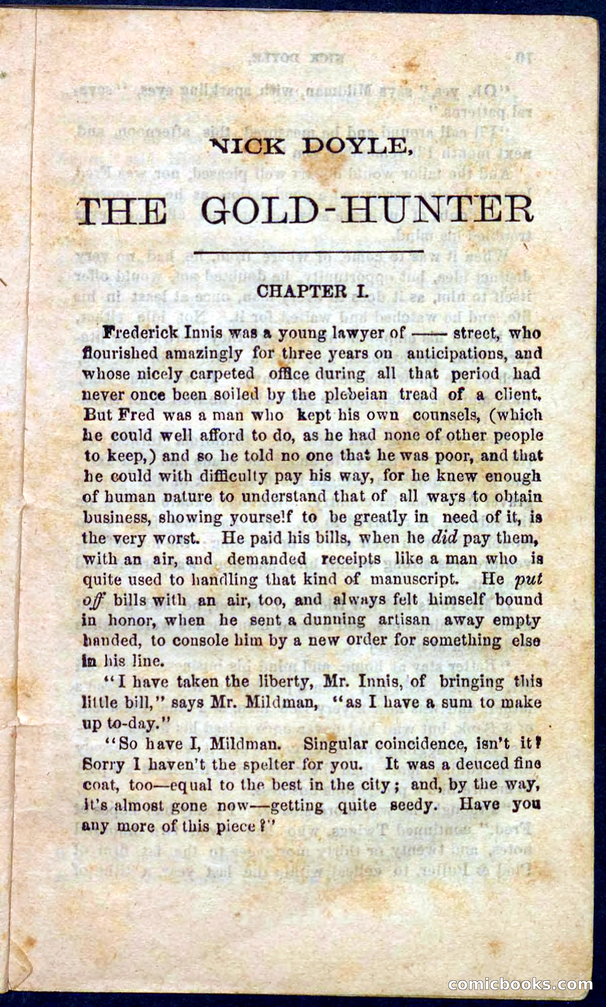 Beadle's Pocket Novels No. 105: Nick Doyle, Gold-Hunter — page 5 of 100