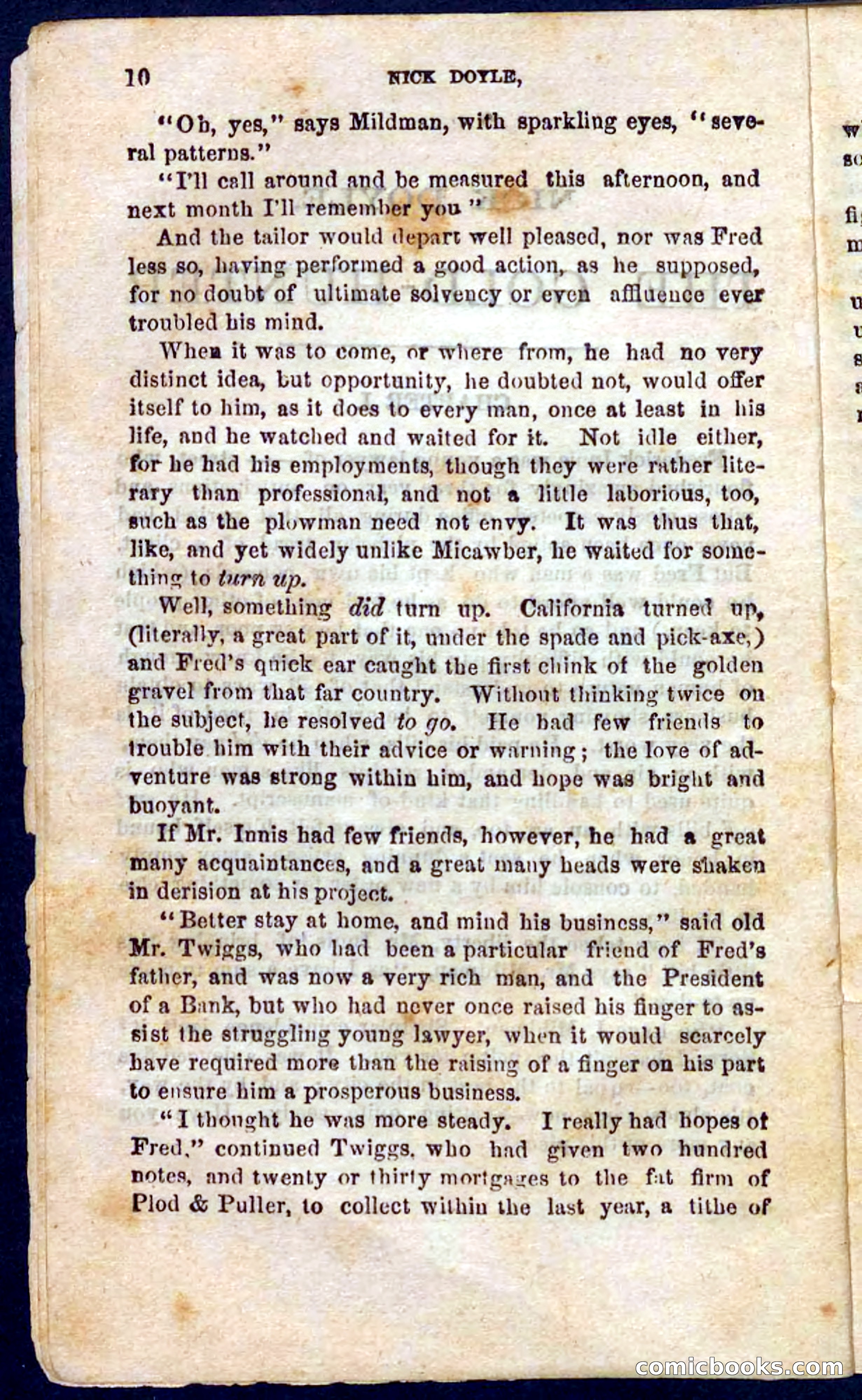 Beadle's Pocket Novels No. 105: Nick Doyle, Gold-Hunter — page 6 of 100
