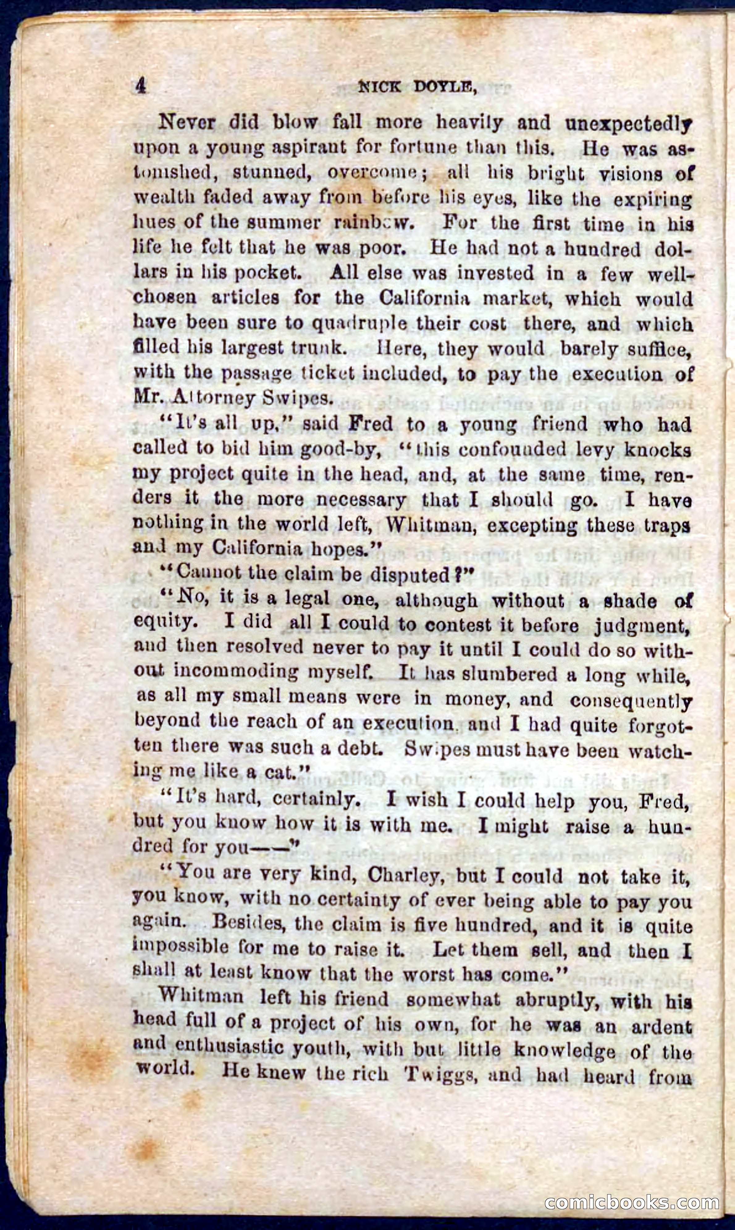 Beadle's Pocket Novels No. 105: Nick Doyle, Gold-Hunter — page 10 of 100