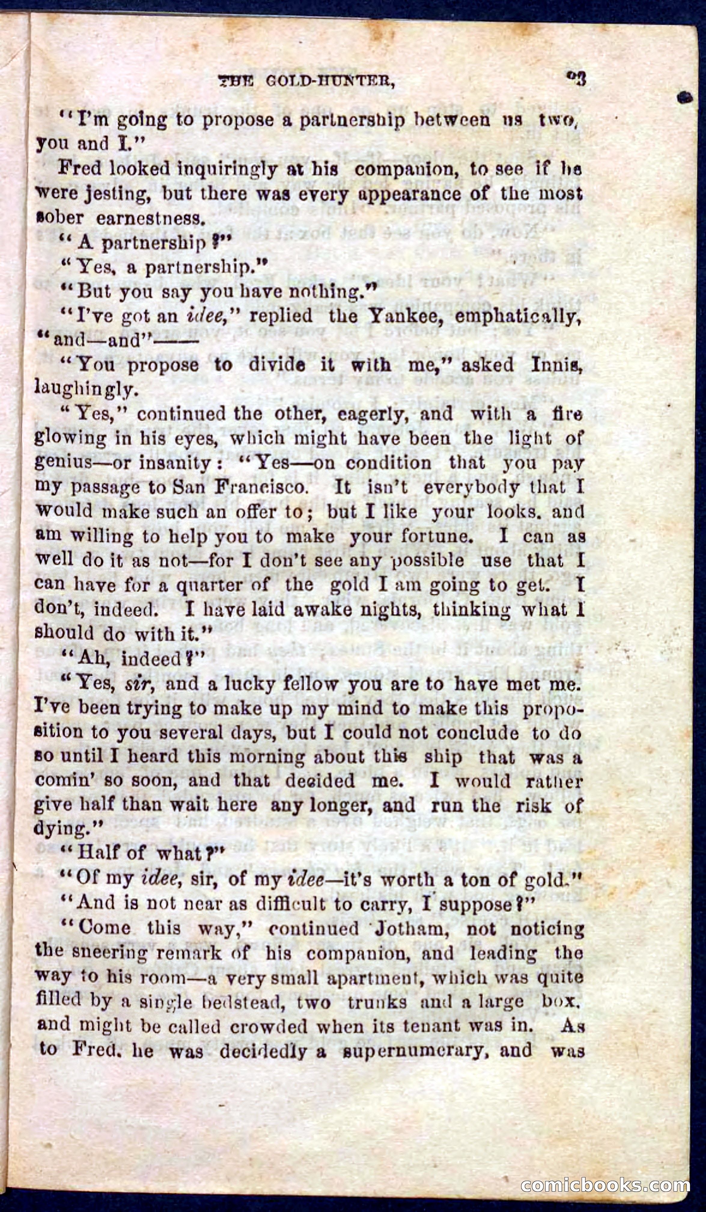 Beadle's Pocket Novels No. 105: Nick Doyle, Gold-Hunter — page 19 of 100
